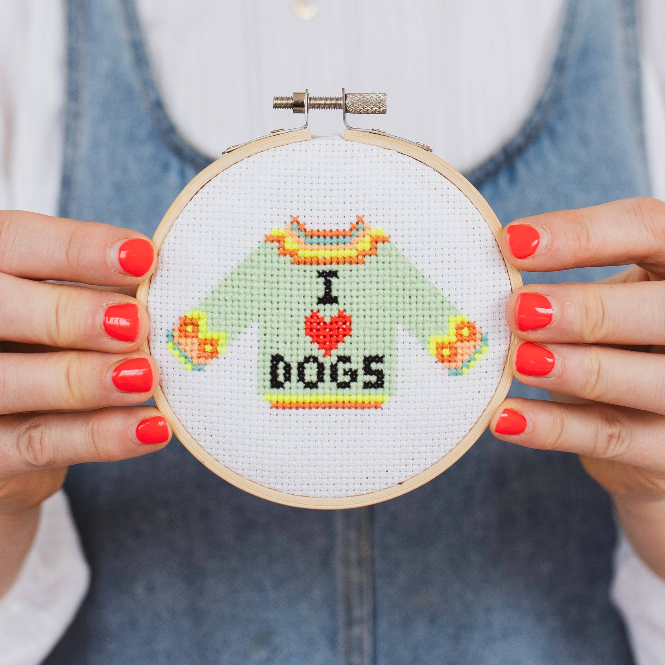 Cotton Clara - I Love Dogs Cross Stitch Kit - Image 2