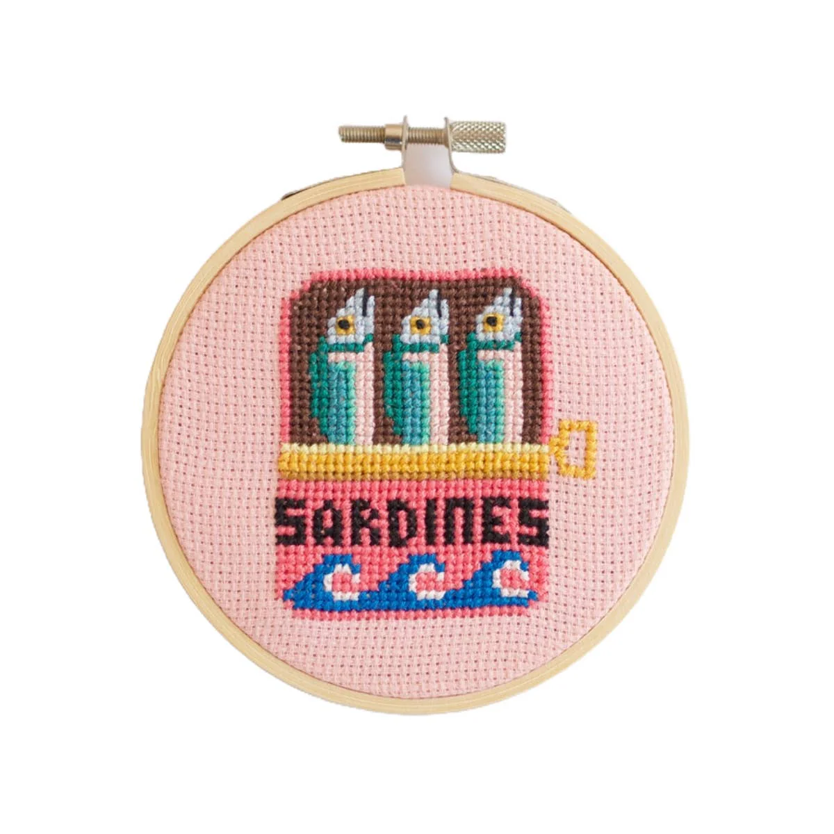 Cotton Clara - Sardines Cross Stitch Kit - Image 3