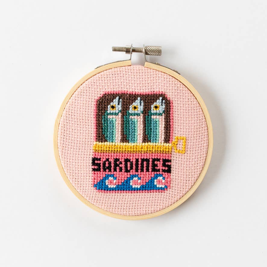 Cotton Clara - Sardines Cross Stitch Kit - Image 8