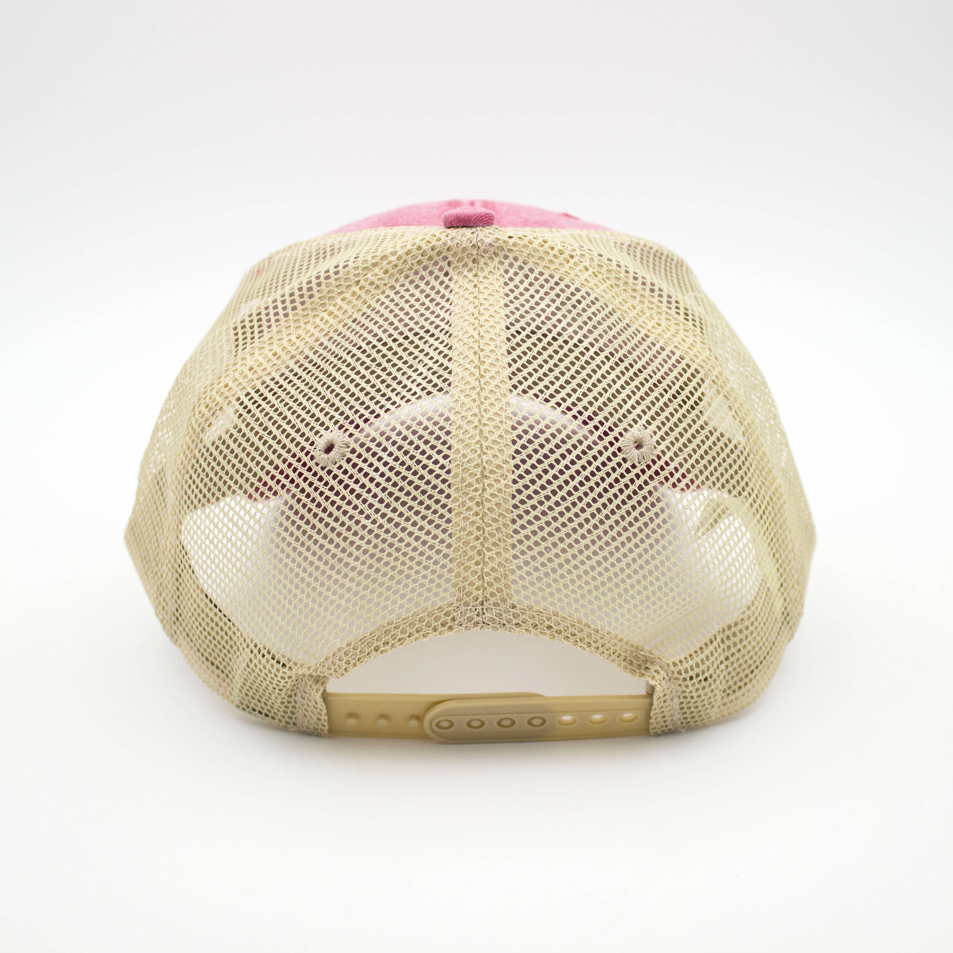Trucker Hat- Navy and pink- 727 - Image 2