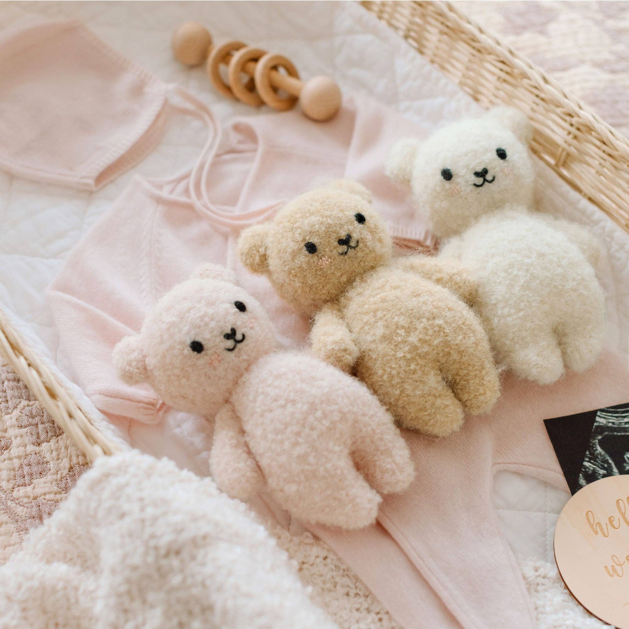 cuddle+kind - Baby bouclé bear (honey) - Image 4