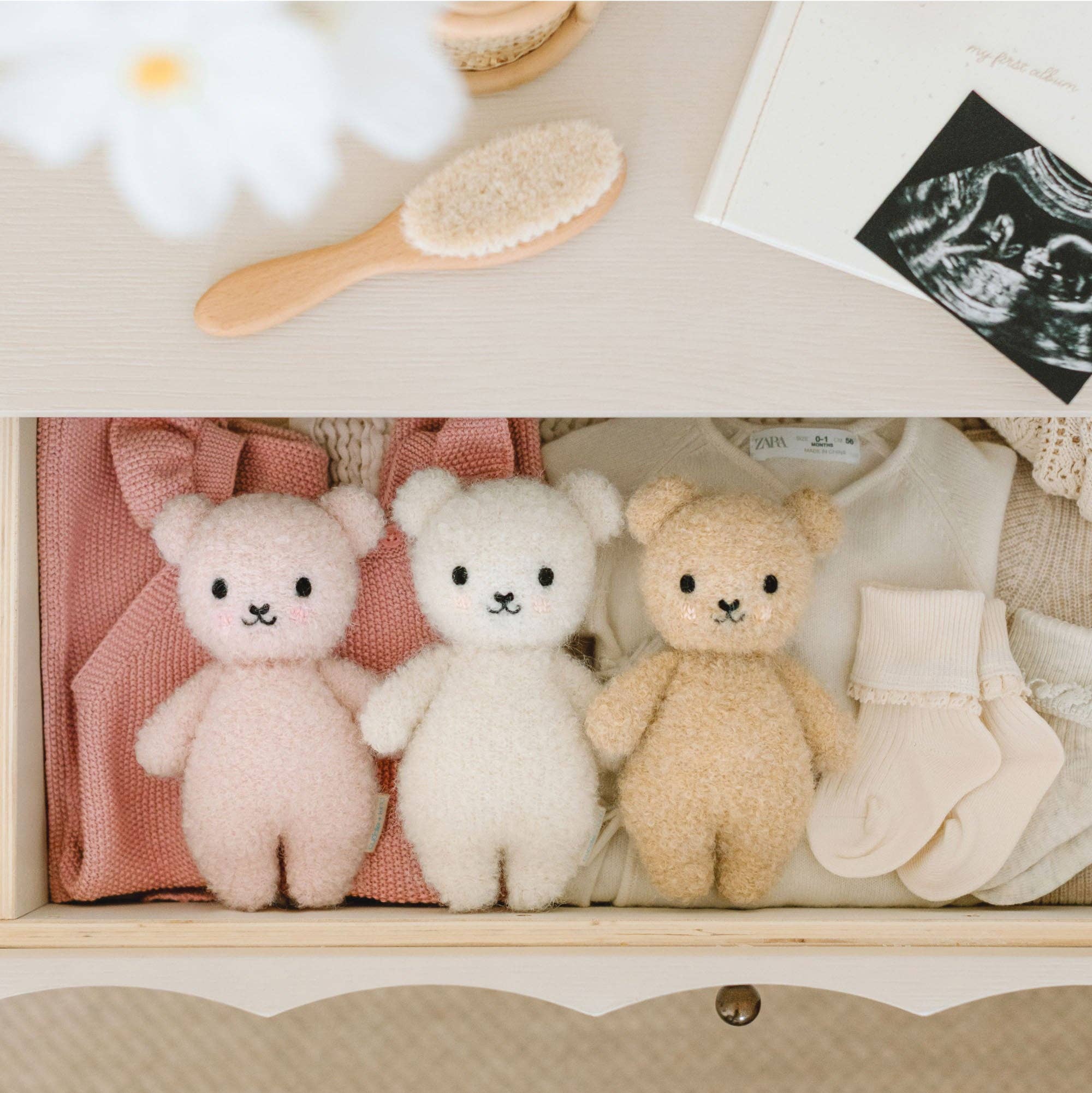 cuddle+kind - Baby bouclé bear (honey) - Image 5