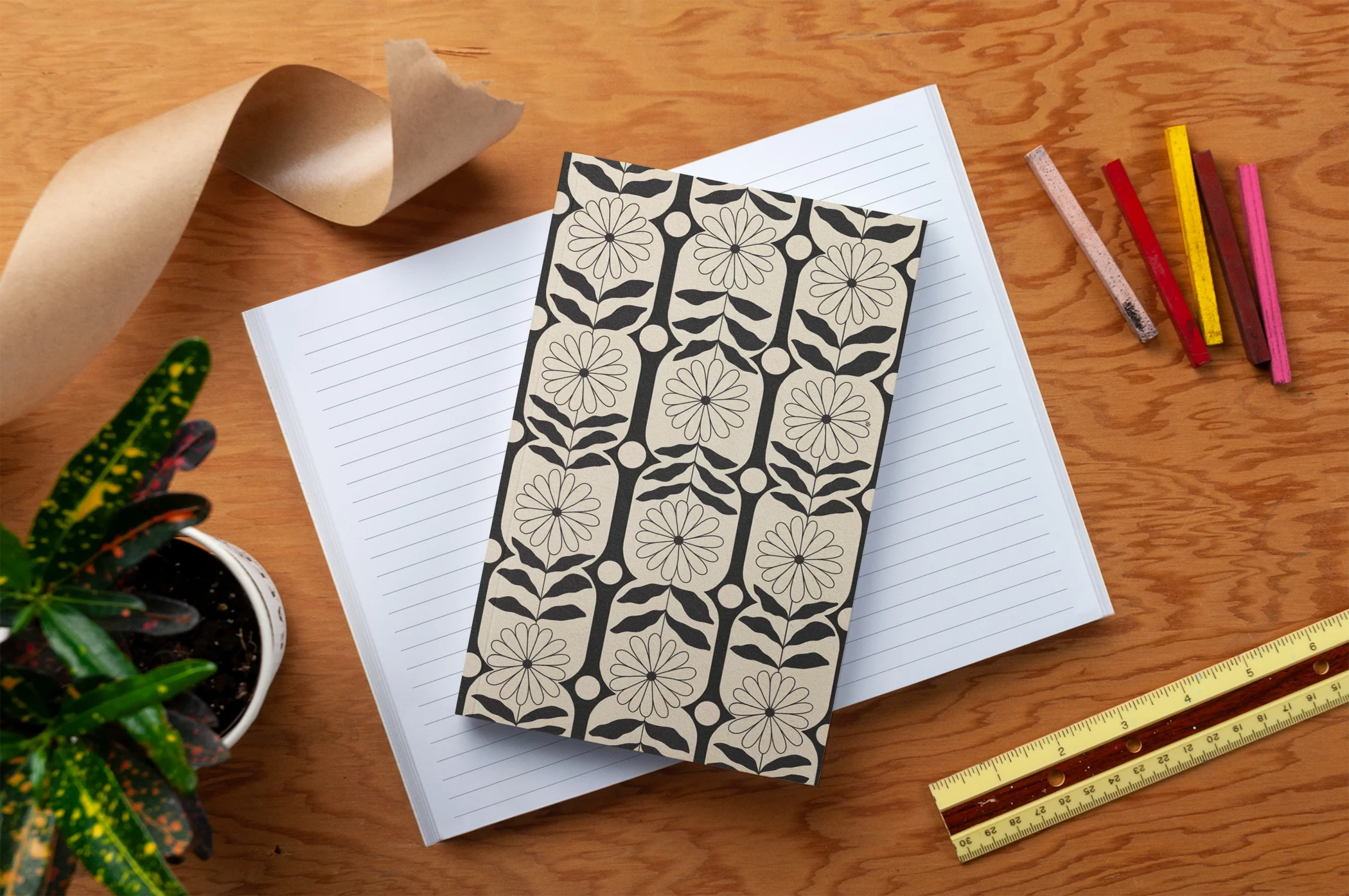 Denik - Growing Pattern Classic Layflat Journal Notebook - Image 4