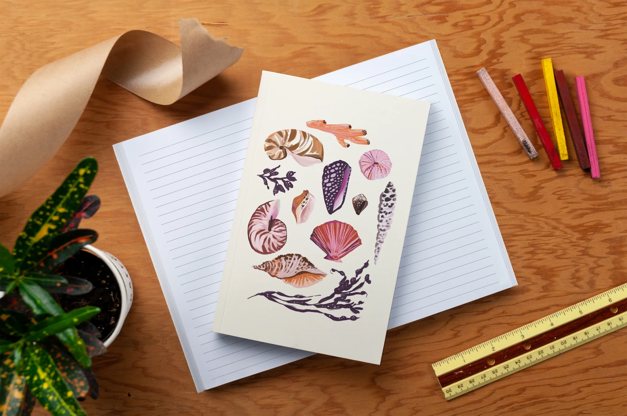 Denik - Seashells Classic Layflat Notebook - Image 3