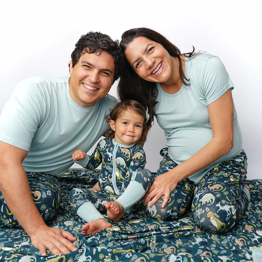 Emerson and Friends - Blue Surf Adult Women's Bamboo Pajamas Sleep Shirt - Image 3