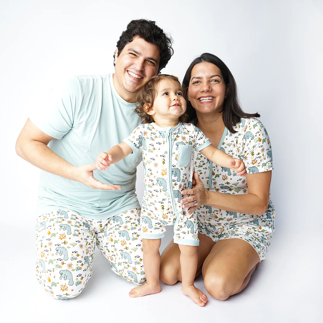 Emerson and Friends - Blue Surf Unisex Bamboo Short Sleeve - Image 2