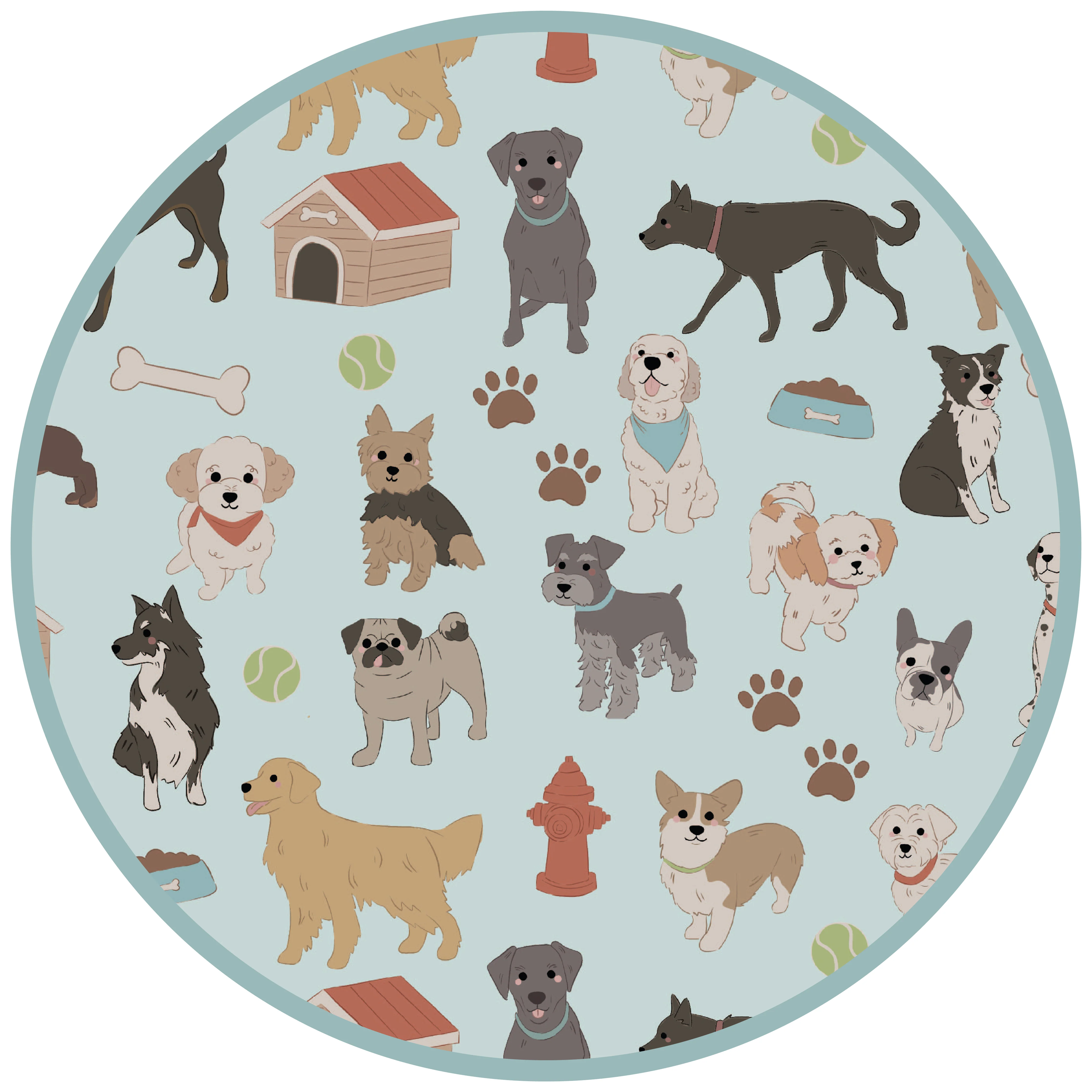 Emerson and Friends - Dogs Bark Pets Kids Bamboo Pajamas Toddler Sleep Set - Image 7