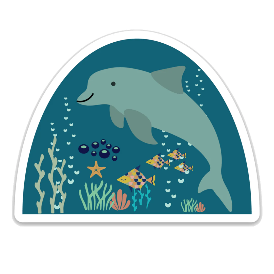 Emerson and Friends - Dolphin Ocean Under the Sea Sticker