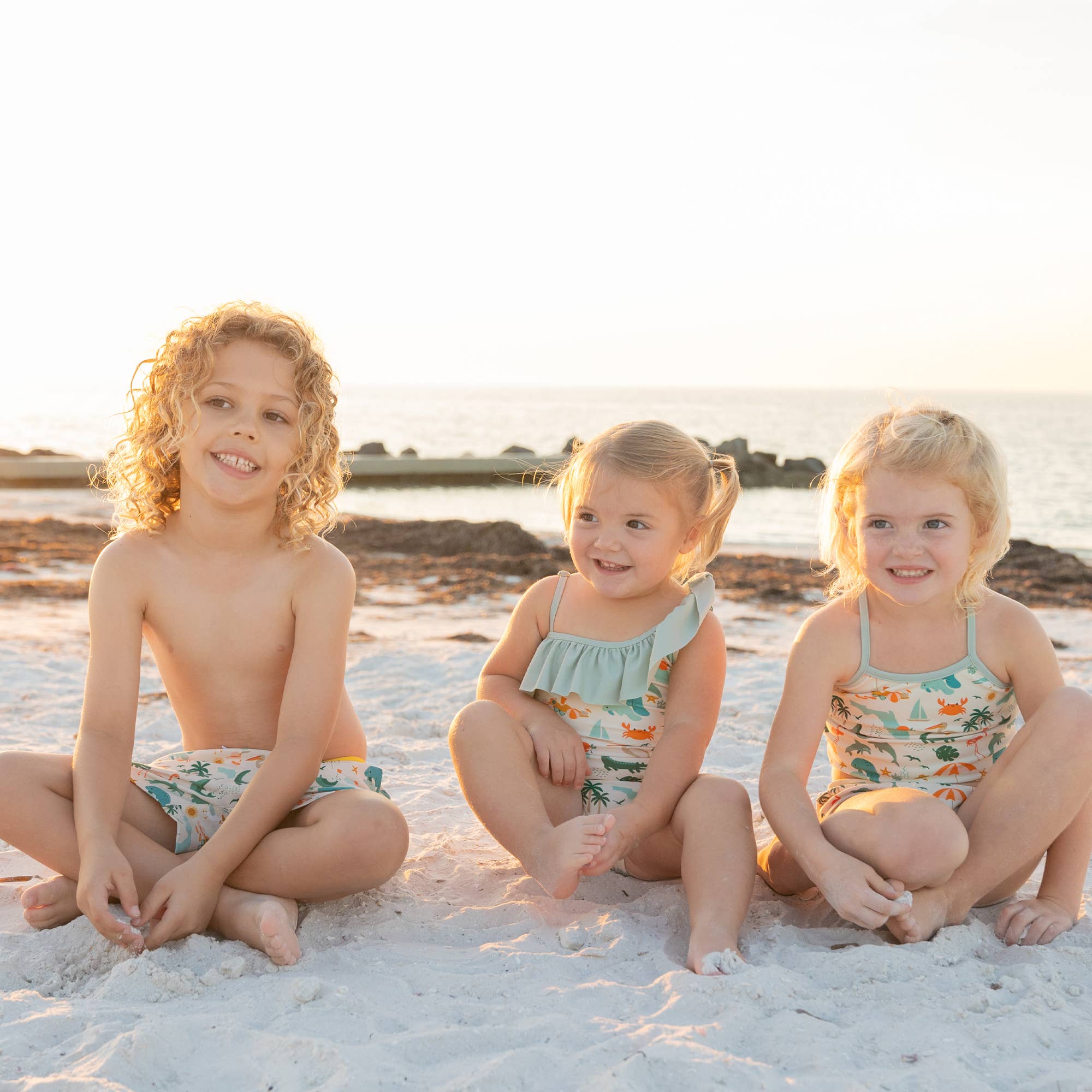 Emerson and Friends - Explore Florida Boys Swim Trunks - Image 4