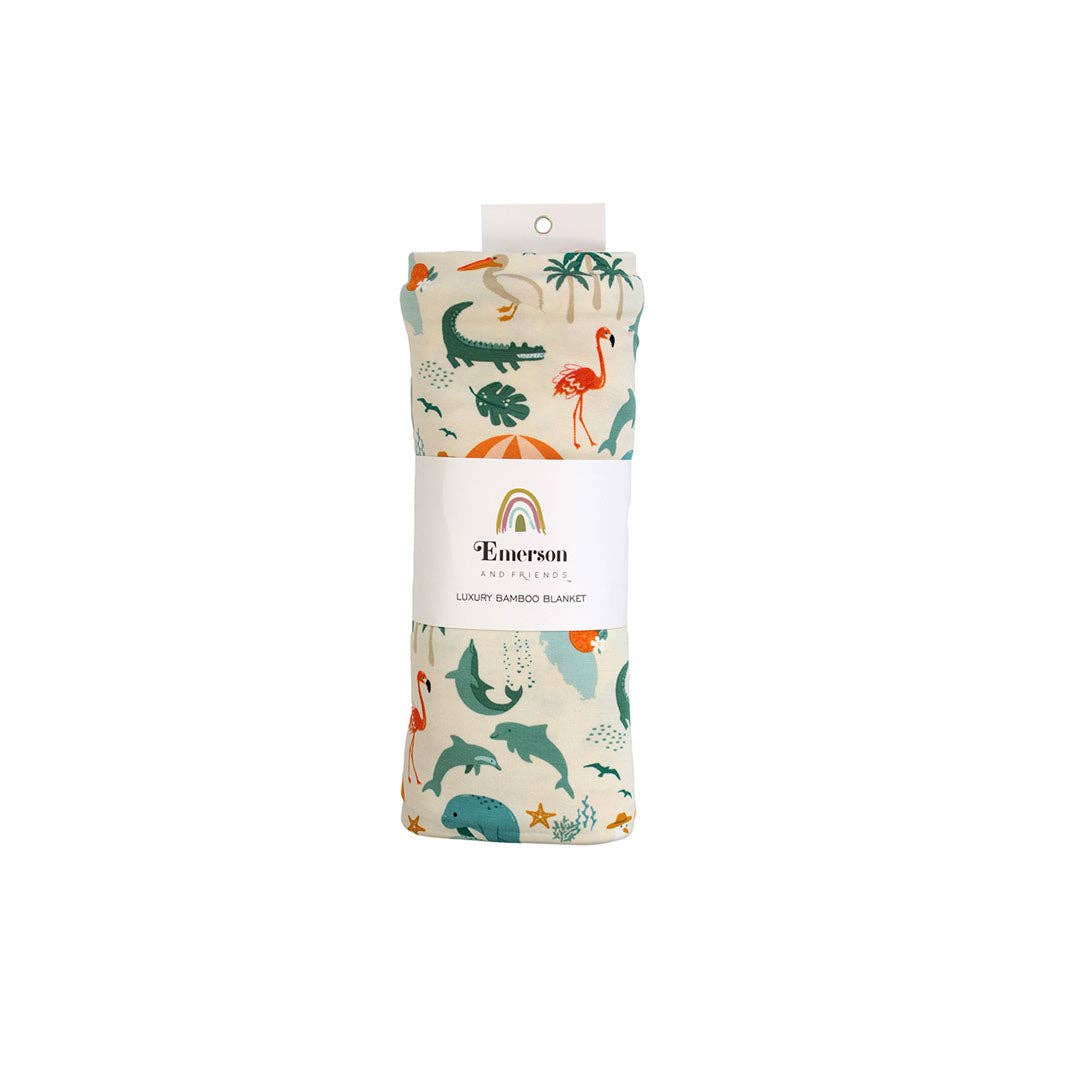Emerson and Friends - Explore Florida Bamboo Blanket - Image 2