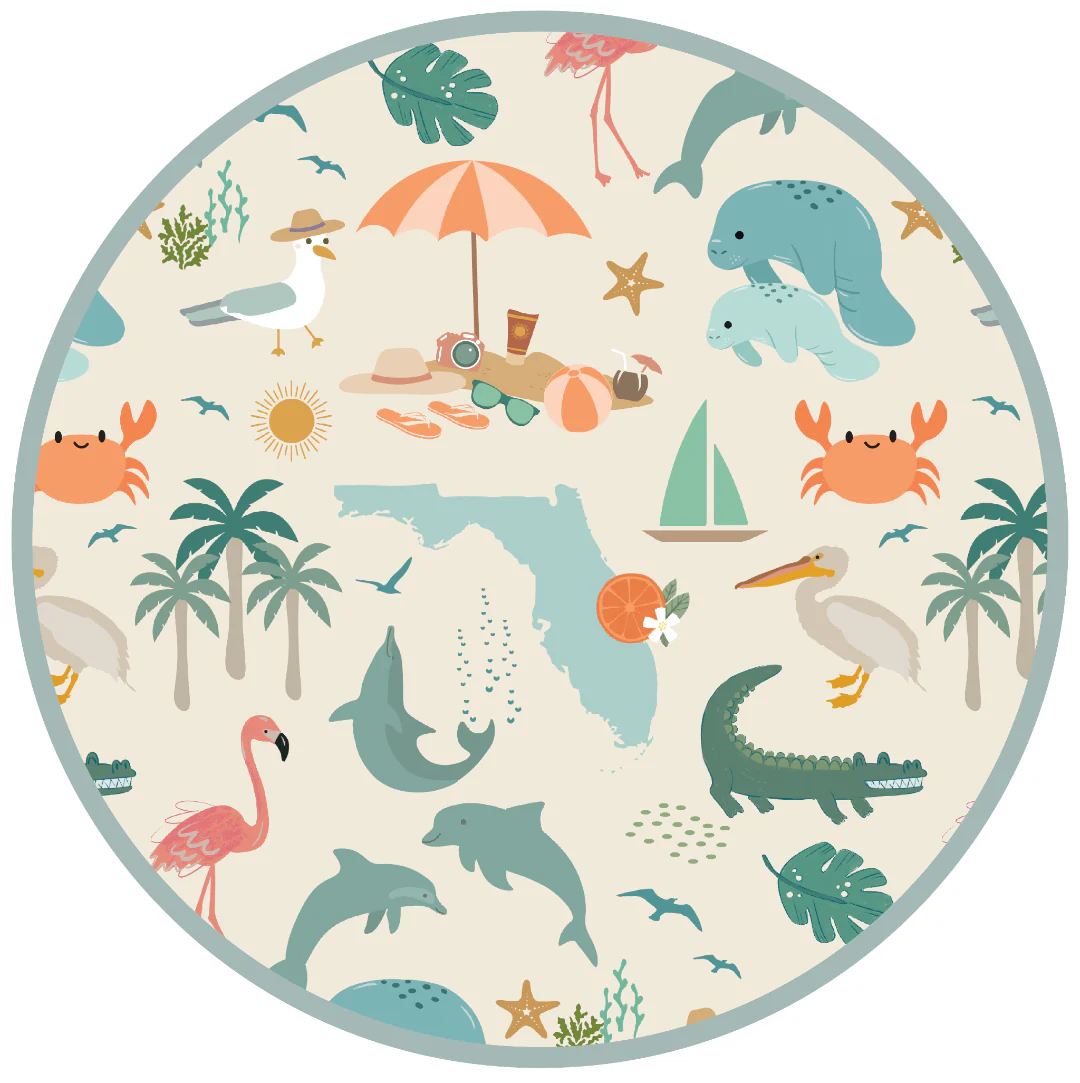 Emerson and Friends - Explore Florida Bamboo Blanket - Image 3