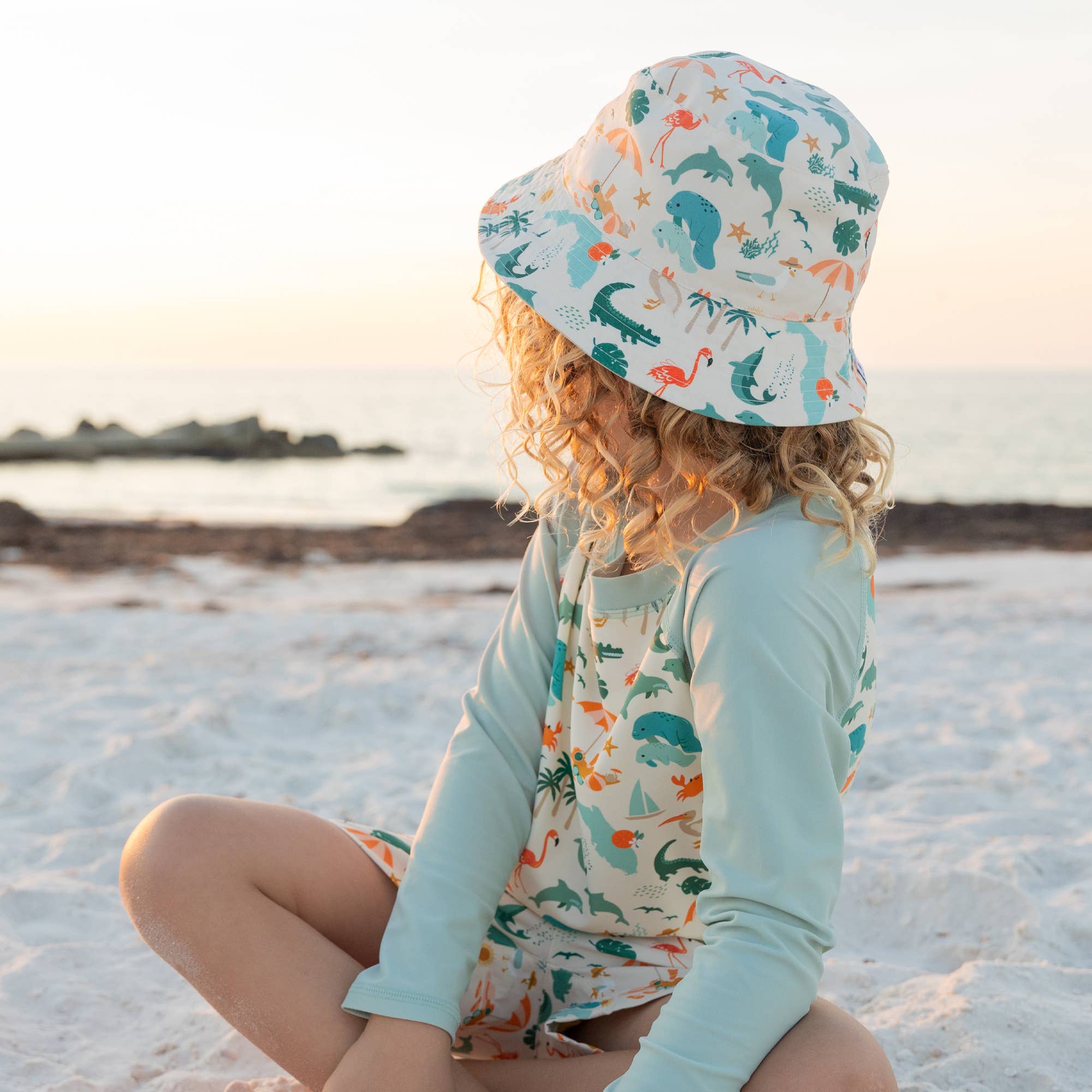 Emerson and Friends - Explore Florida KIDS Reversible Bucket Hat - Image 2
