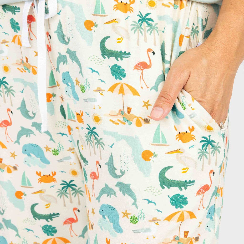 Emerson and Friends - Explore Florida Adult Pajamas Lounge Pants - Image 3