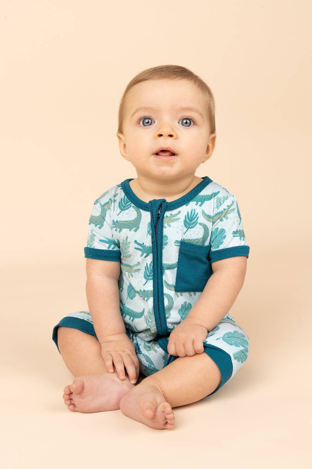Emerson and Friends - Later Gator Alligator Shortie Romper - Image 2