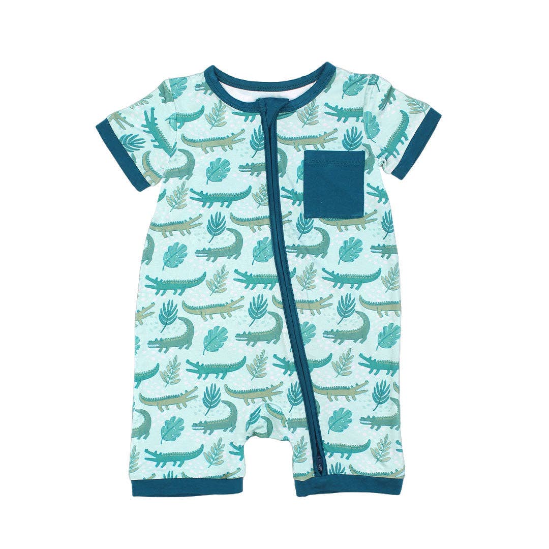 Emerson and Friends - Later Gator Alligator Shortie Romper - Image 3