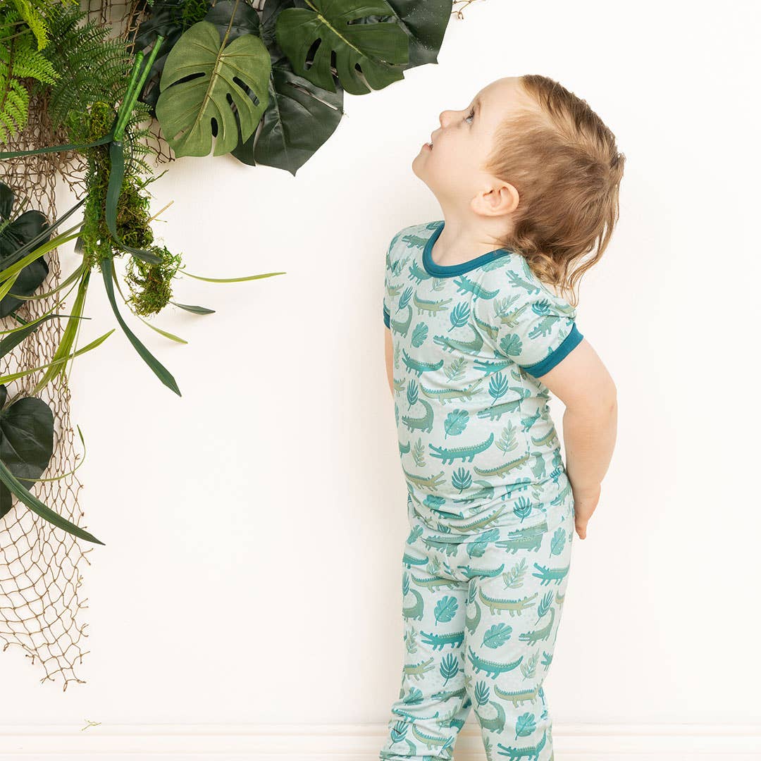 Emerson and Friends - Later Gator Alligator Kids Bamboo Pajama Set - Image 2
