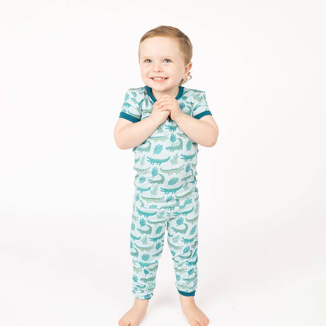 Emerson and Friends - Later Gator Alligator Kids Bamboo Pajama Set - Image 3