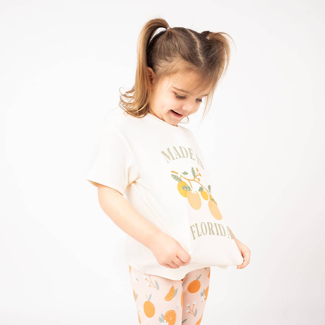 Emerson and Friends - Made in Florida Oranges Cotton Toddler Tee - Image 3
