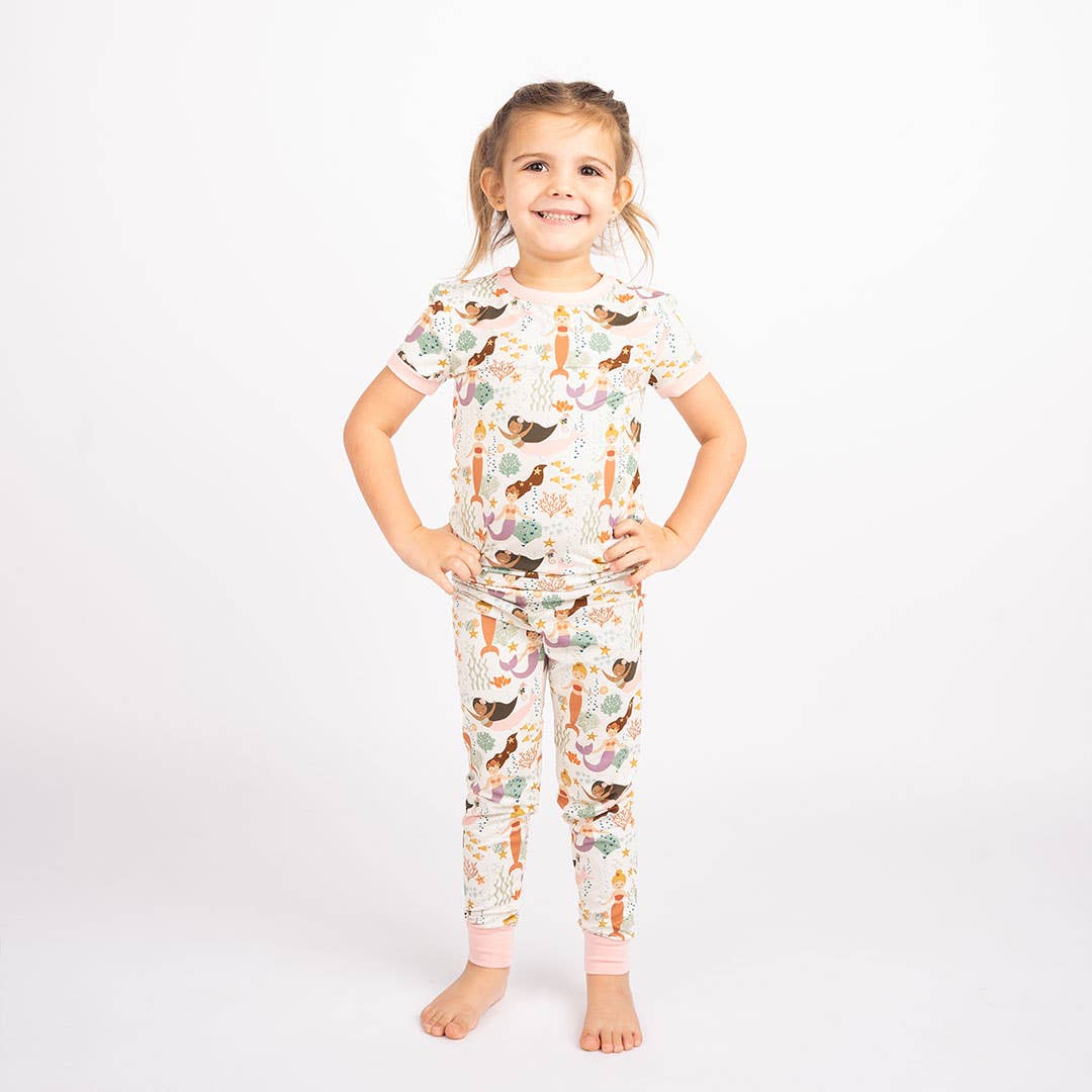 Emerson and Friends - Mermaids Bamboo Kids Pajamas: 2T - Image 2