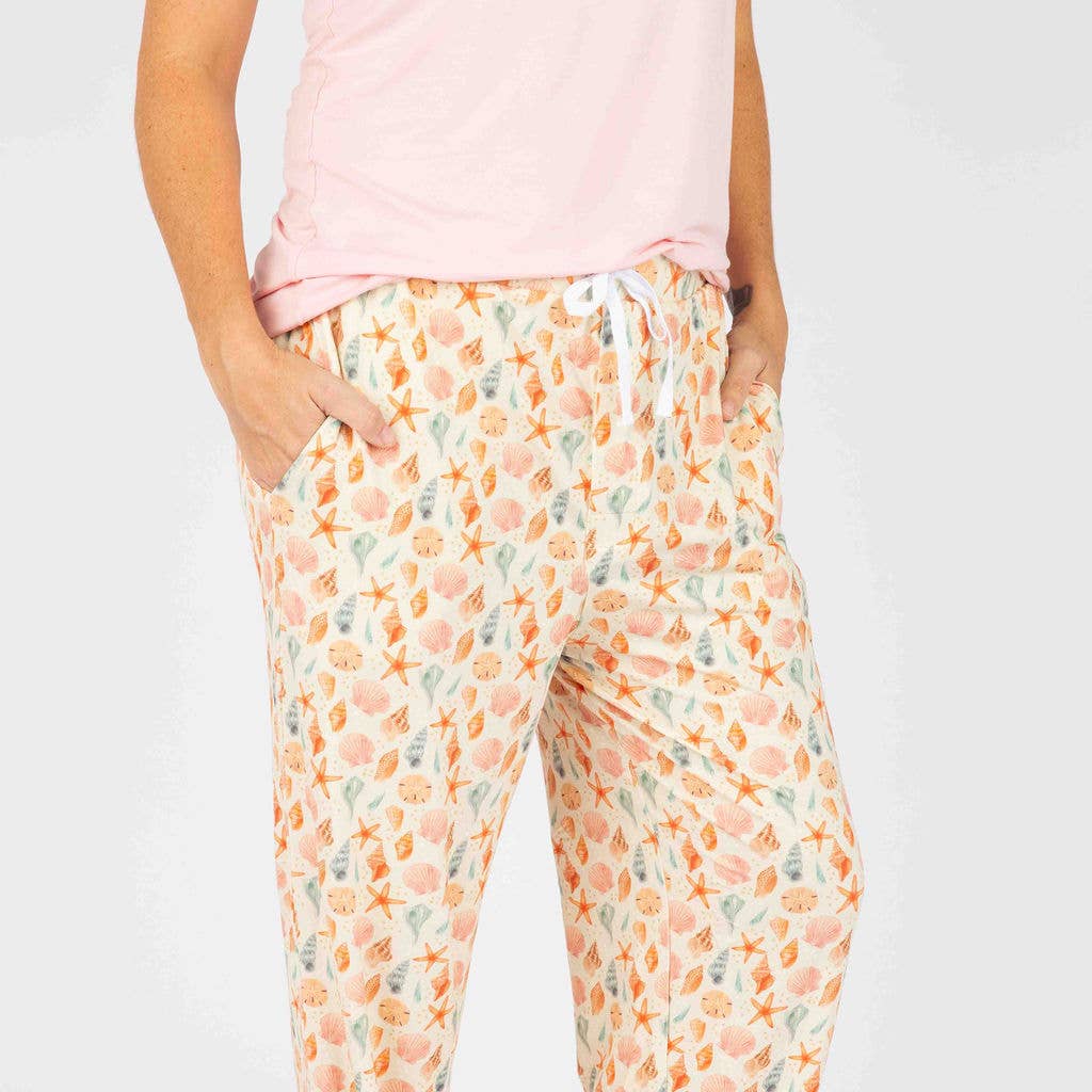 Emerson and Friends - Sandy Seashells Adult Pajamas Pants - Image 4