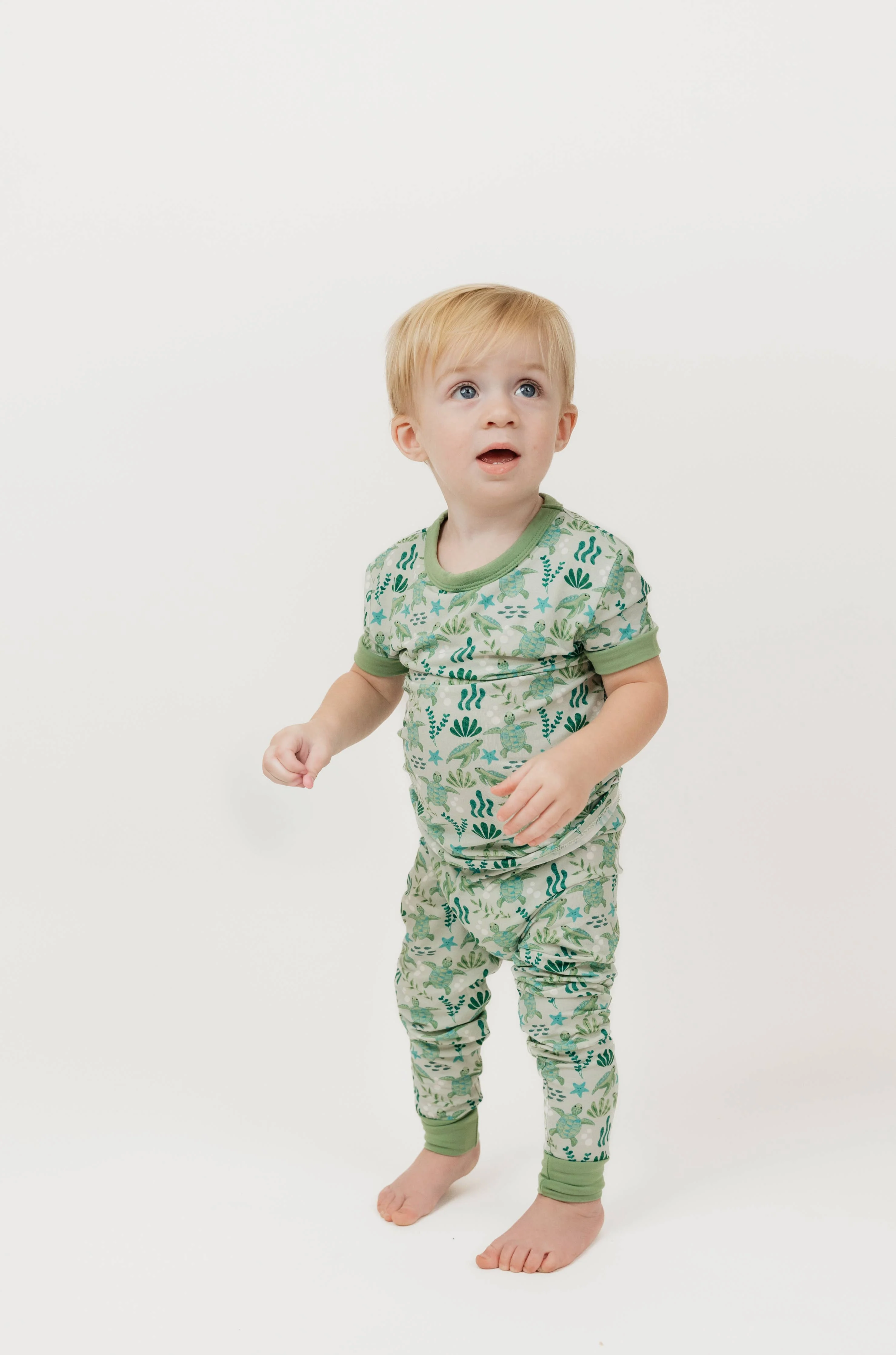 Emerson and Friends - Save the Sea Turtles Bamboo Kids Pajamas - Image 2