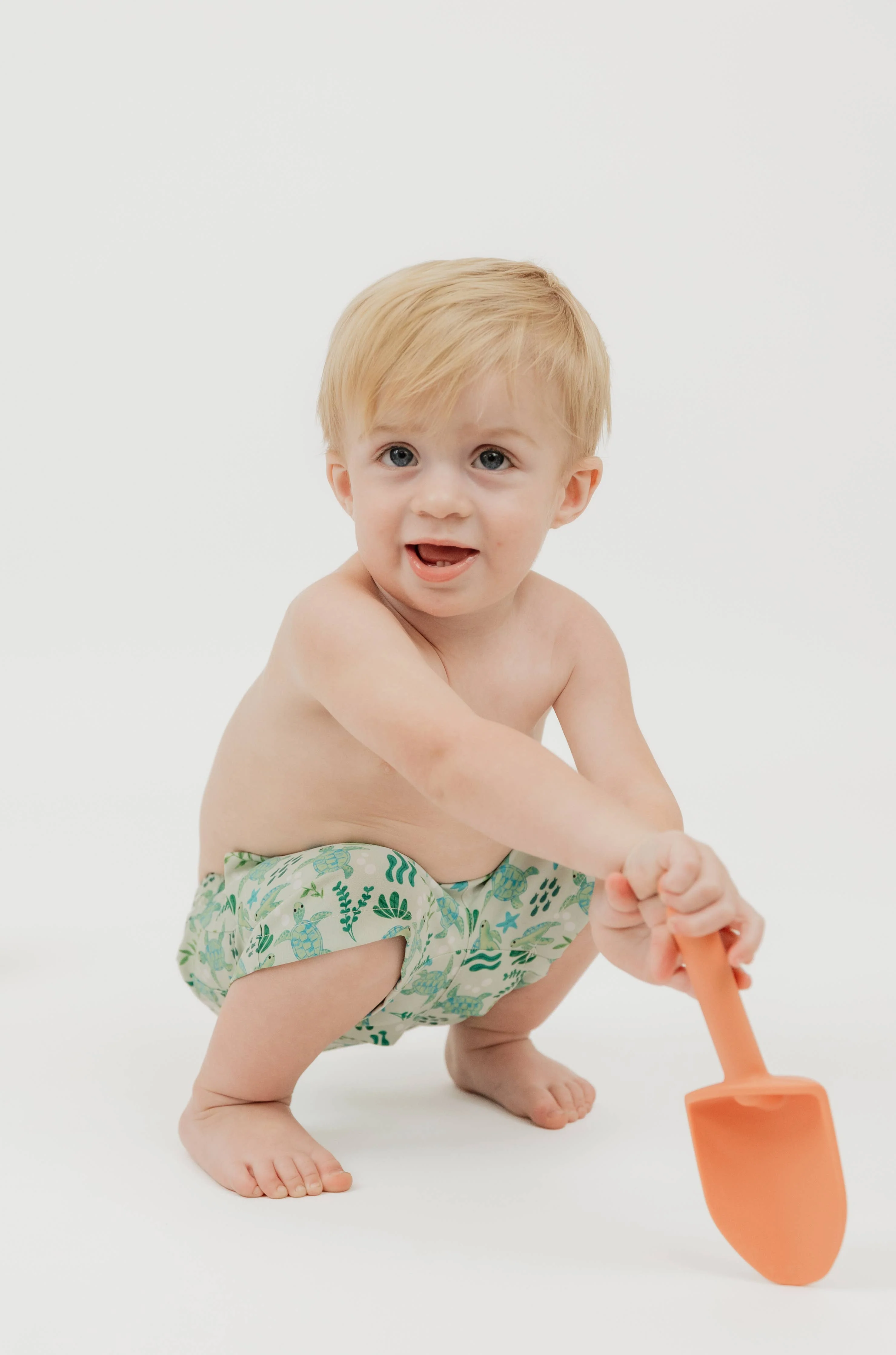 Emerson and Friends - Save the Sea Turtles Boys Swim Trunks - Image 4