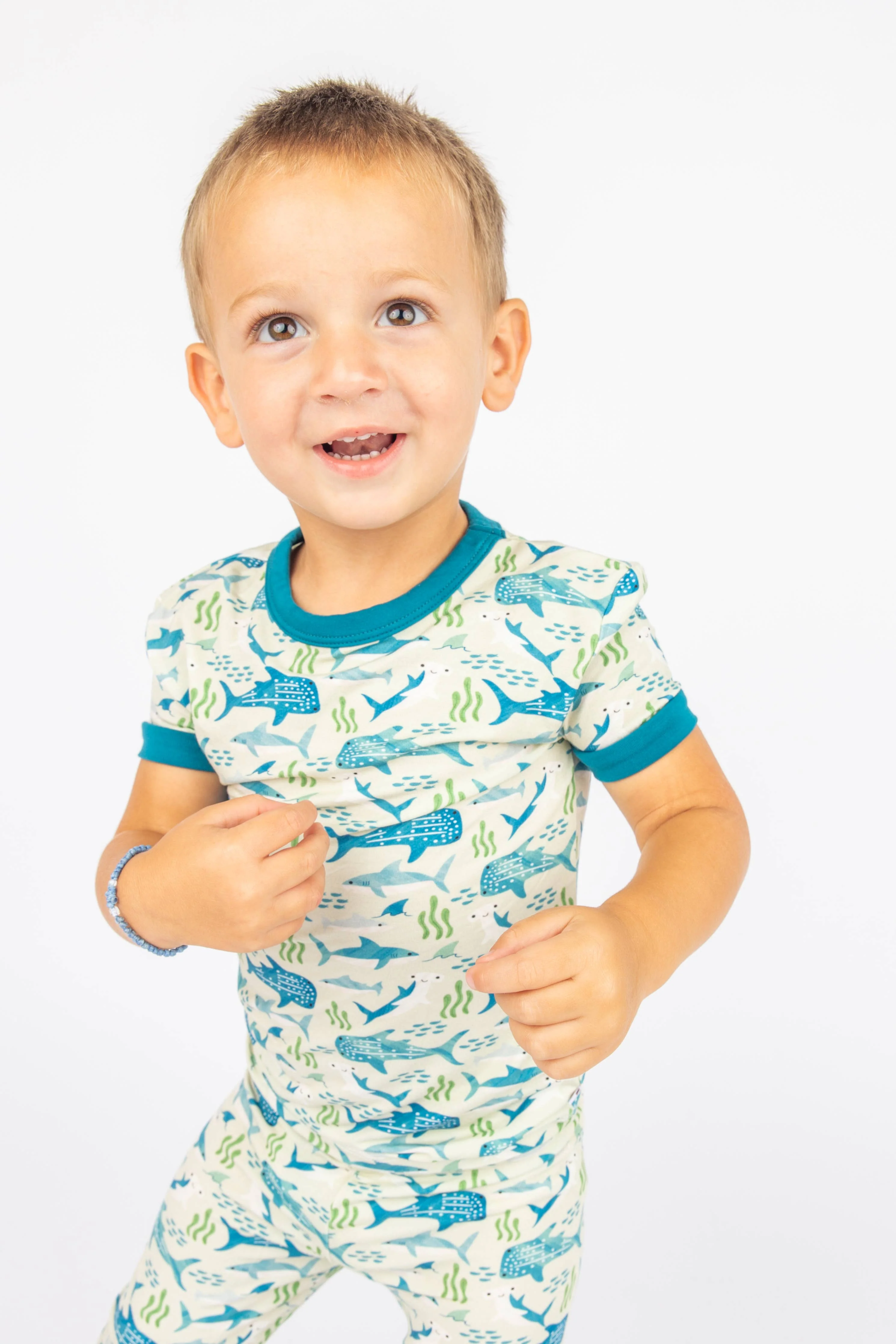 Emerson and Friends - Shark Friends Ocean Kids Bamboo Pajamas - Image 5