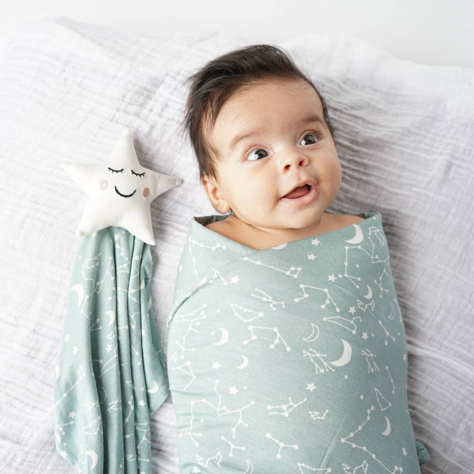 Emerson and Friends - Stargazer Bamboo Baby Blanket Baby Gift Swaddle Blanket - Image 3