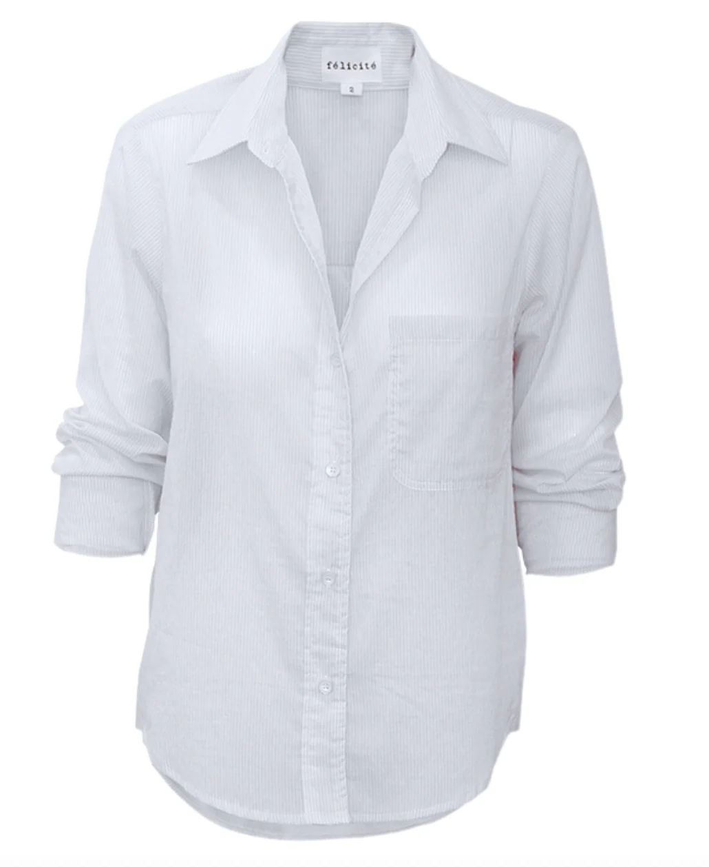 Felicite Boyfriend Top- Sky Stripe - Image 2