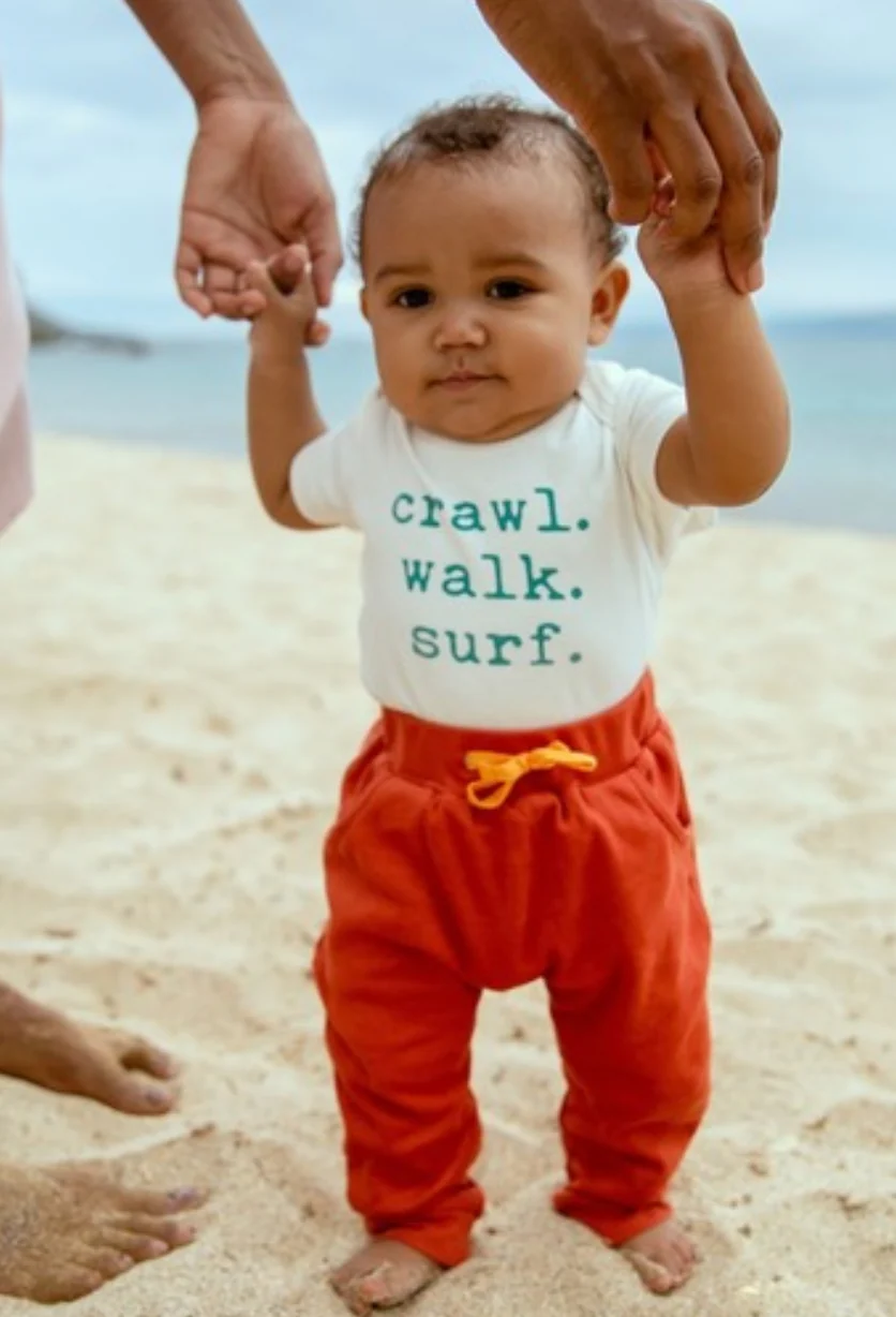 Finn + Emma - Crawl Walk Surf Onesie - Image 2