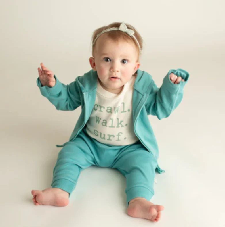 Finn + Emma - Crawl Walk Surf Onesie - Image 3