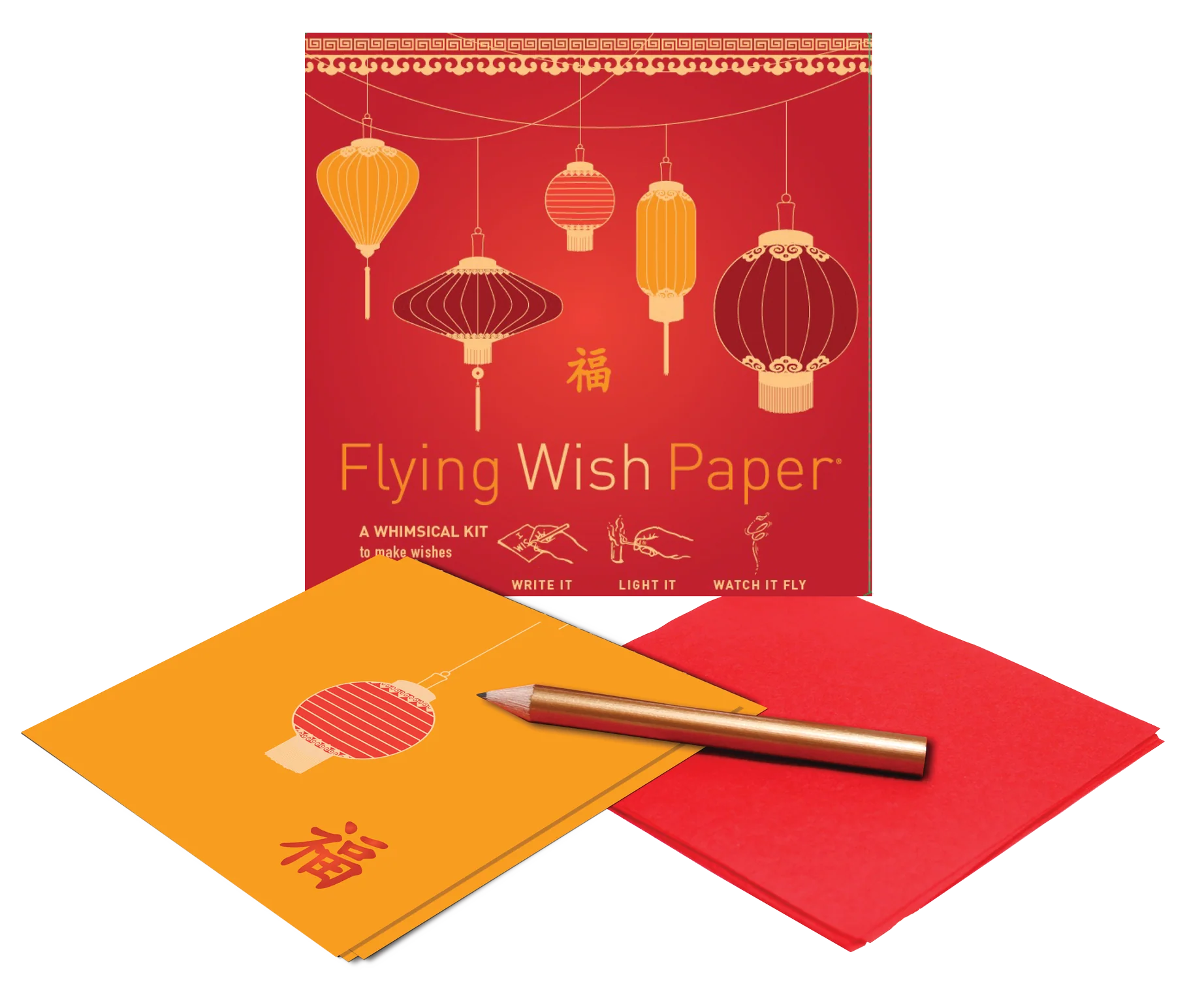 FLYING WISH PAPER ® - GOOD FORTUNE, WISHING KIT™ Wish Ritual Metaphysical Supplies - Image 2