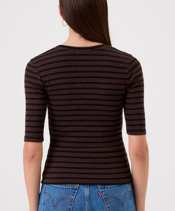 Goldie Rib Half Sleeve Scoop Neck - Image 2