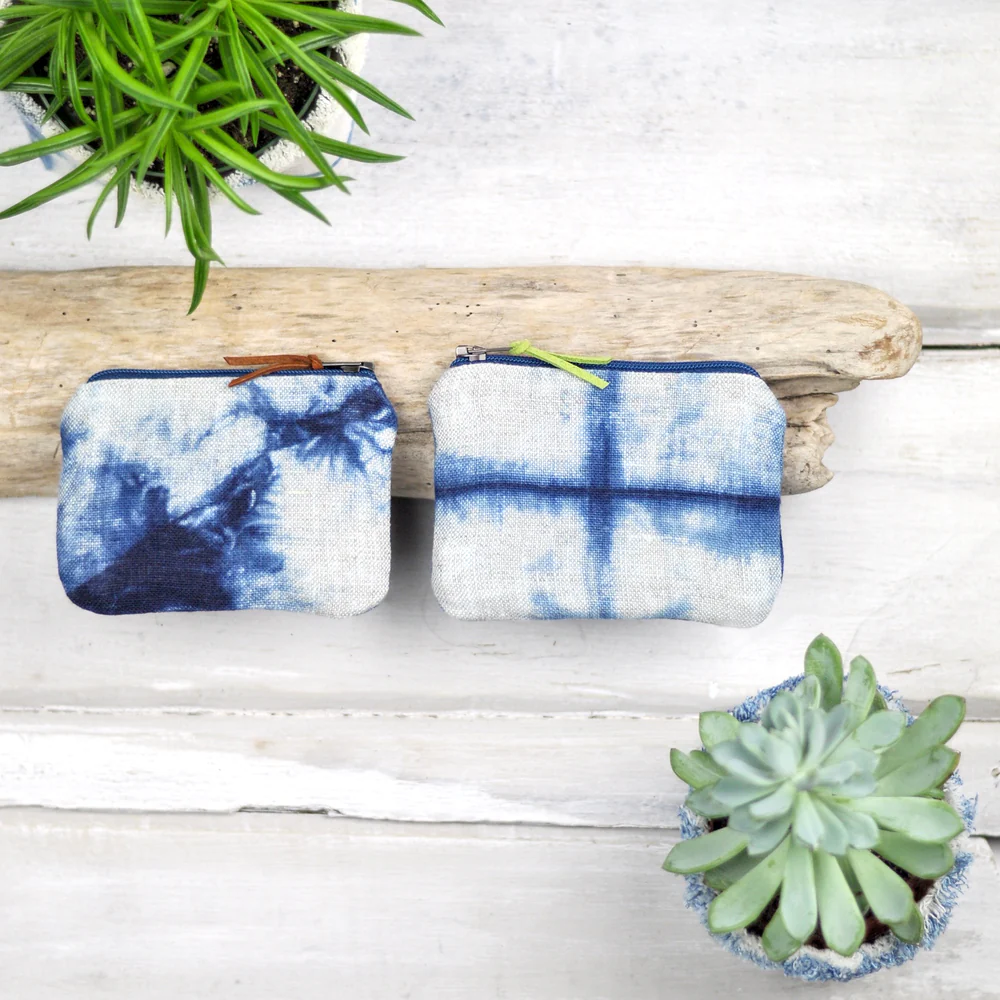 Gray Green Goods - Indigo Canvas Coin Purse - Image 6