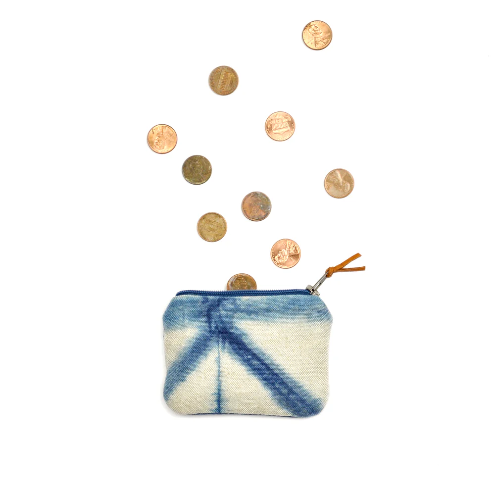 Gray Green Goods - Indigo Canvas Coin Purse - Image 7