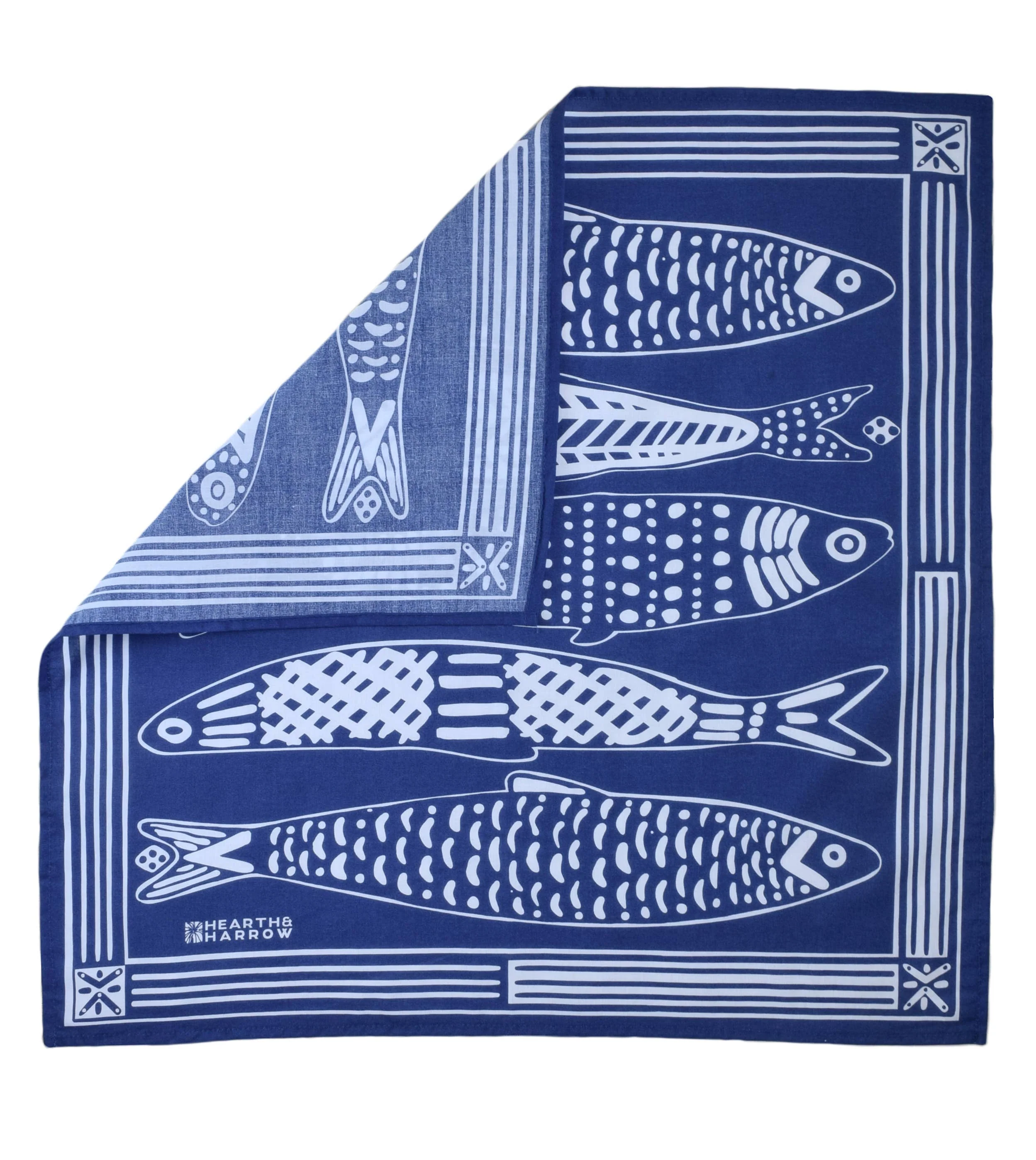 Hearth and Harrow - BLUE Sardine Bandana - Image 2