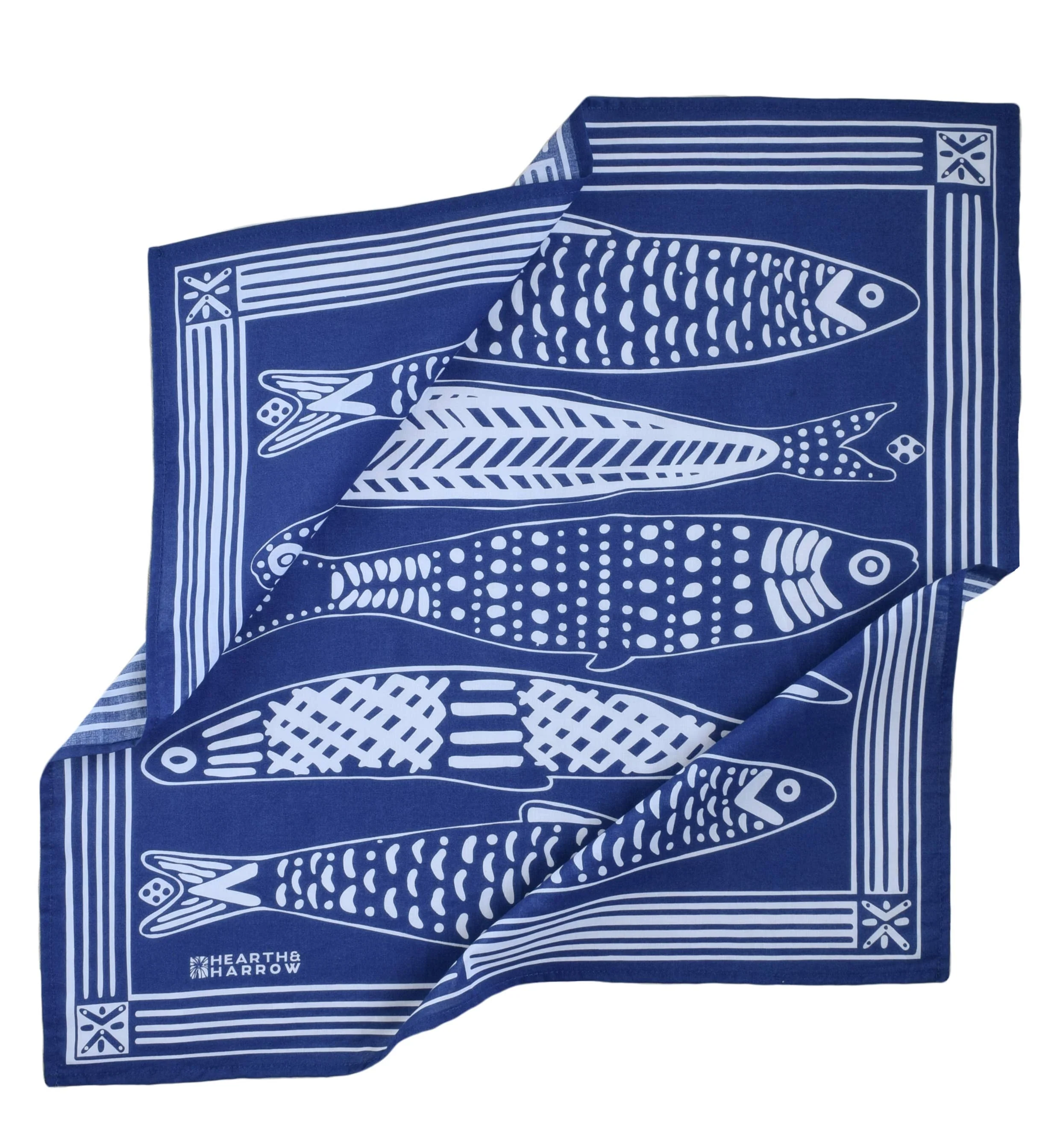 Hearth and Harrow - BLUE Sardine Bandana - Image 3