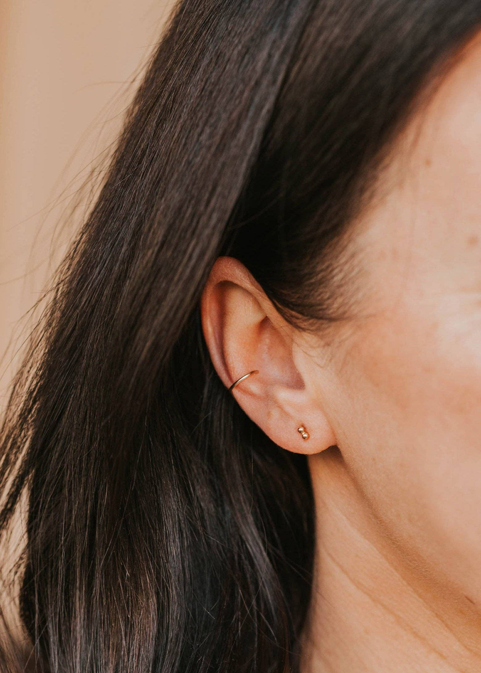 Hello Adorn - Double Dot Studs- Sterling Silver - Image 3