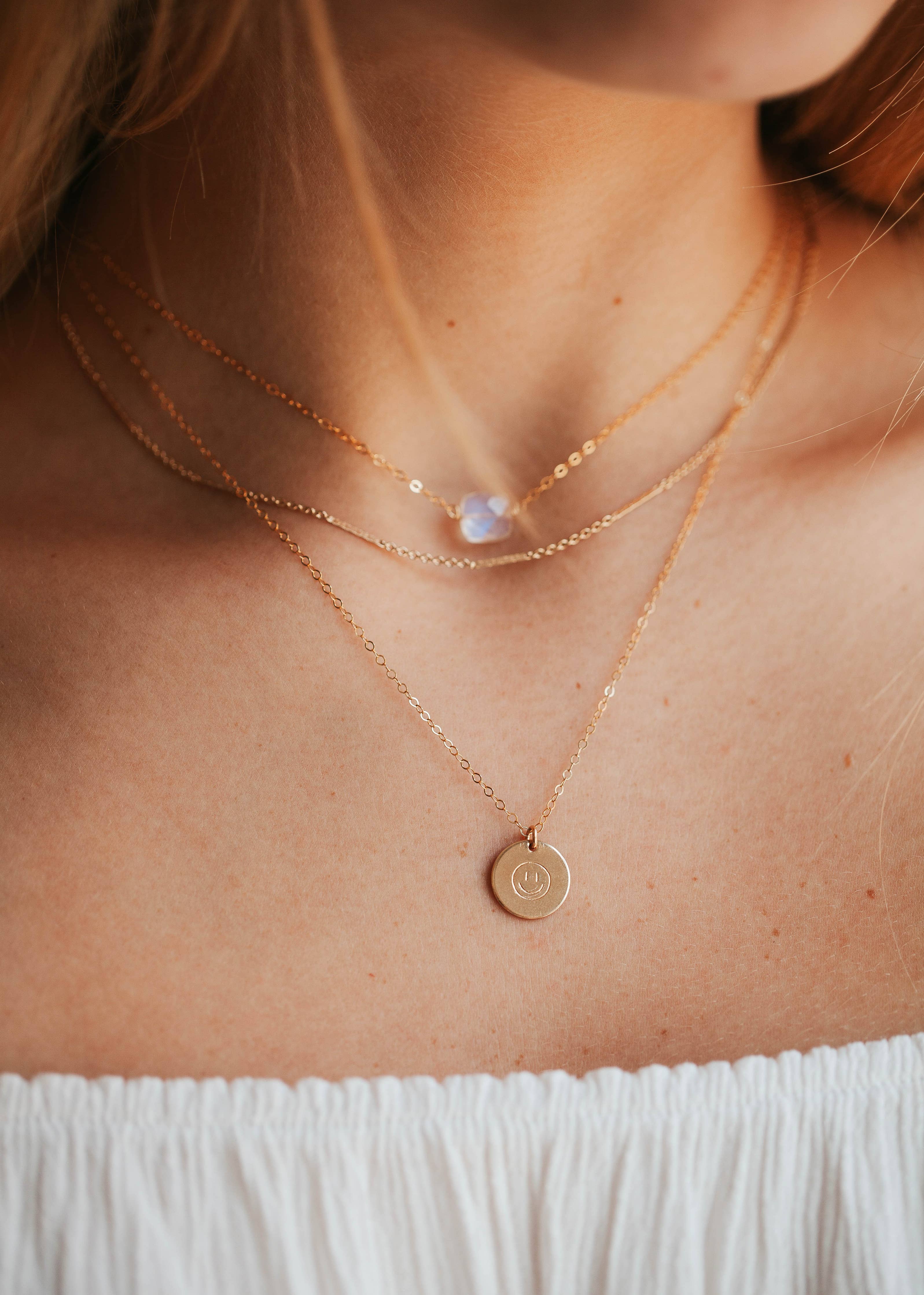 Hello Adorn - Moonstone Cushion Necklace - Image 3