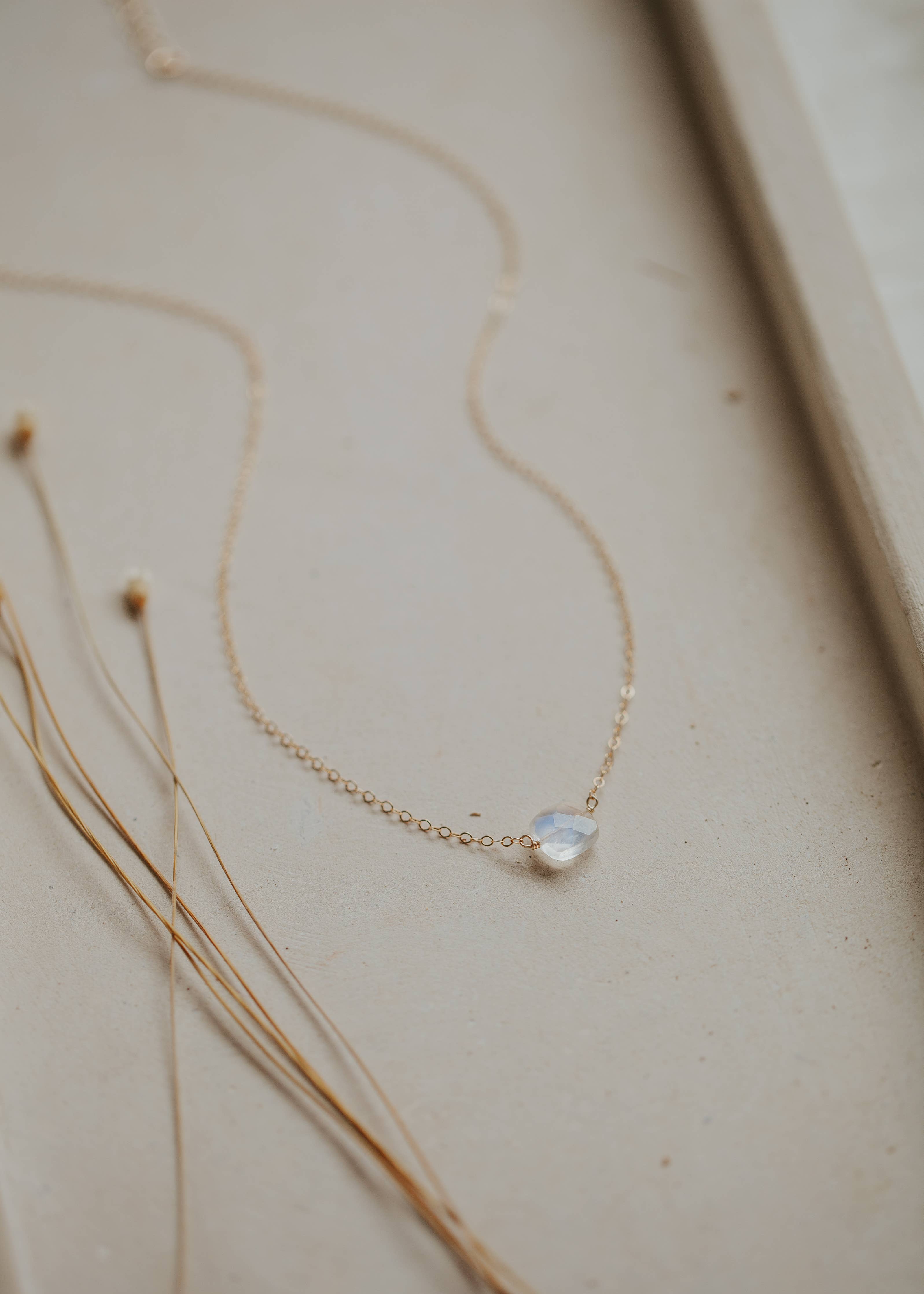 Hello Adorn - Moonstone Cushion Necklace - Image 5