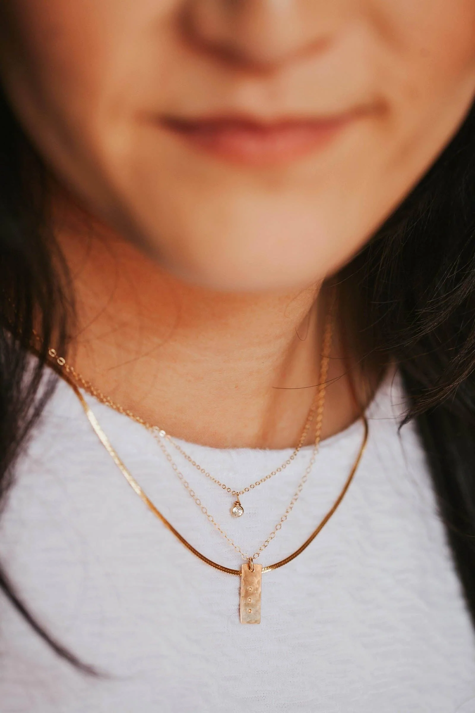 Hello Adorn - Solitaire Necklace: 14kt Gold Fill - Image 6