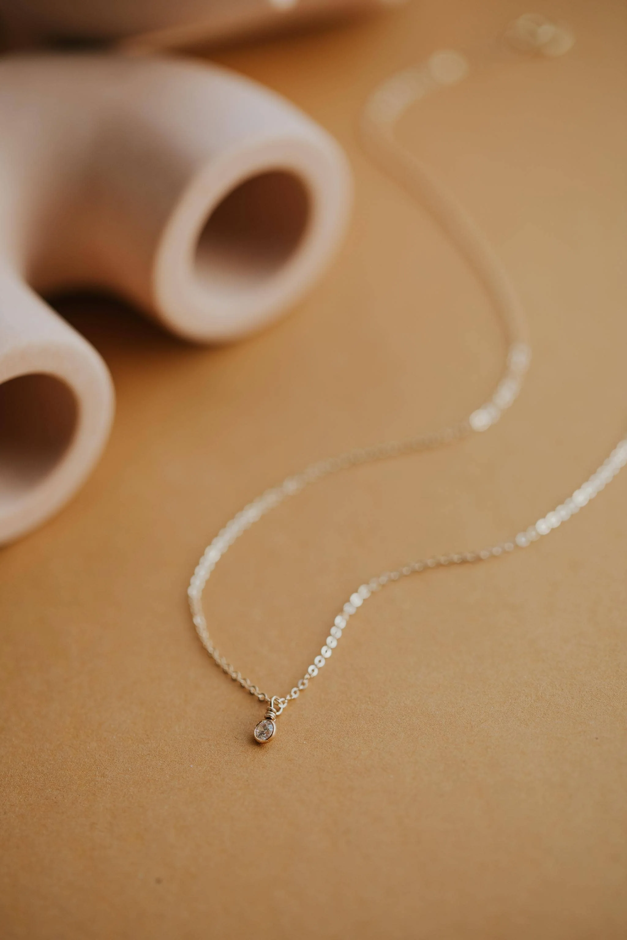 Hello Adorn - Solitaire Necklace: 14kt Gold Fill - Image 9