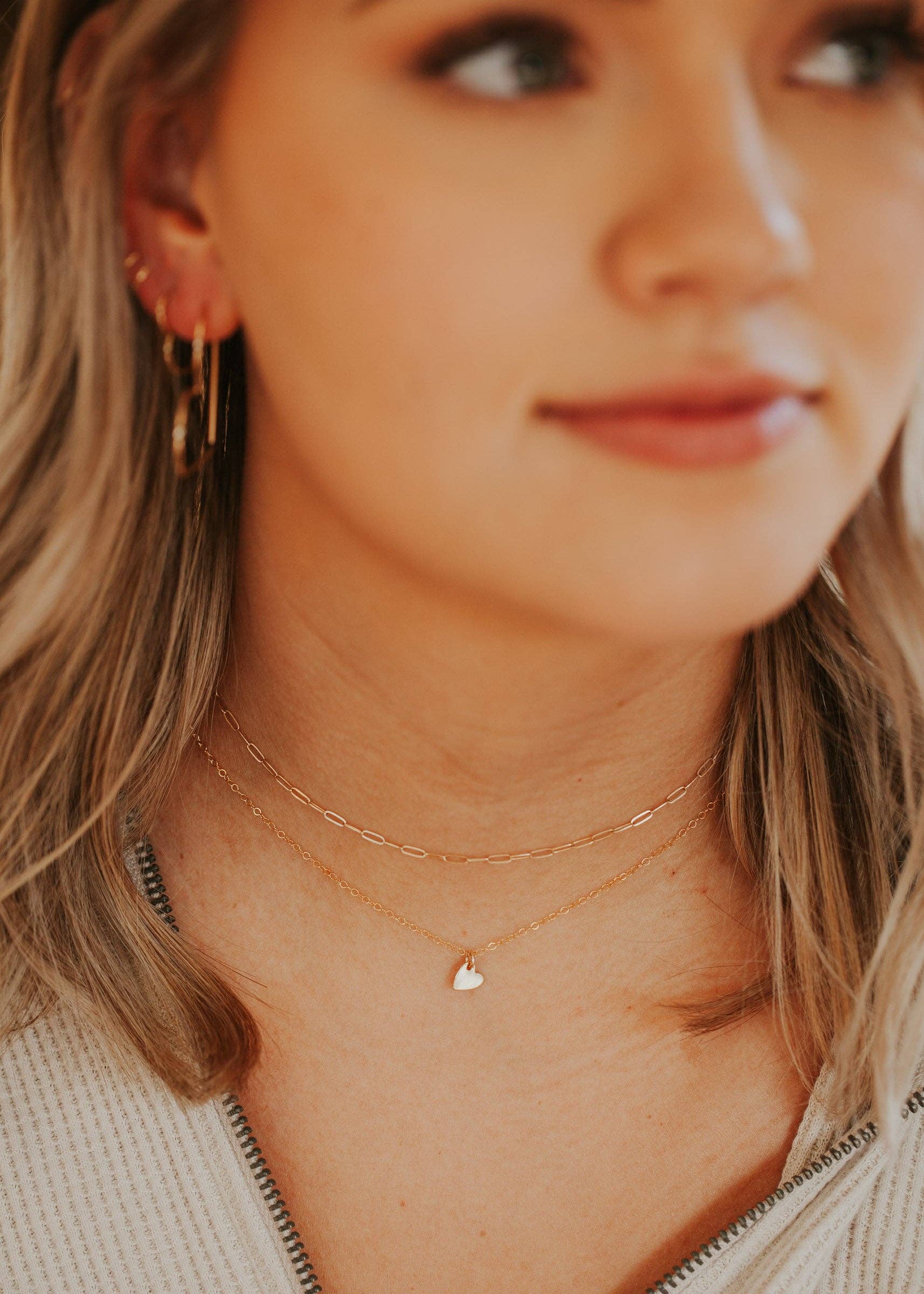 Hello Adorn - Tiny Heart Necklace: Sterling Silver - Image 2