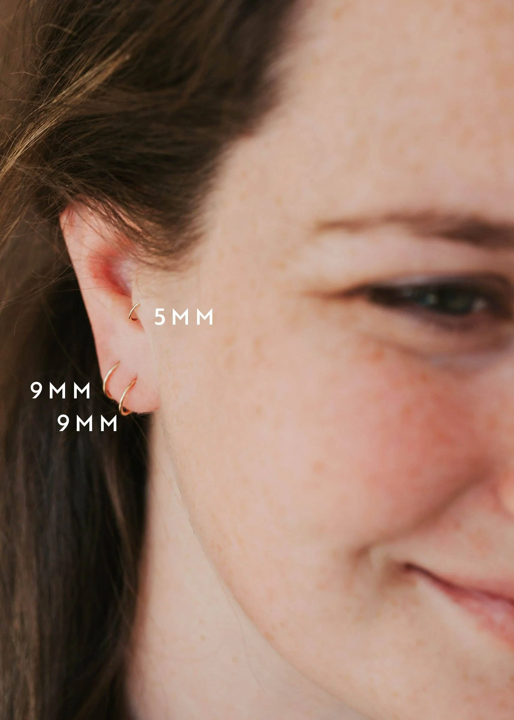 Hello Adorn - Tiny Hoops Sterling Silver - 7mm - Image 12