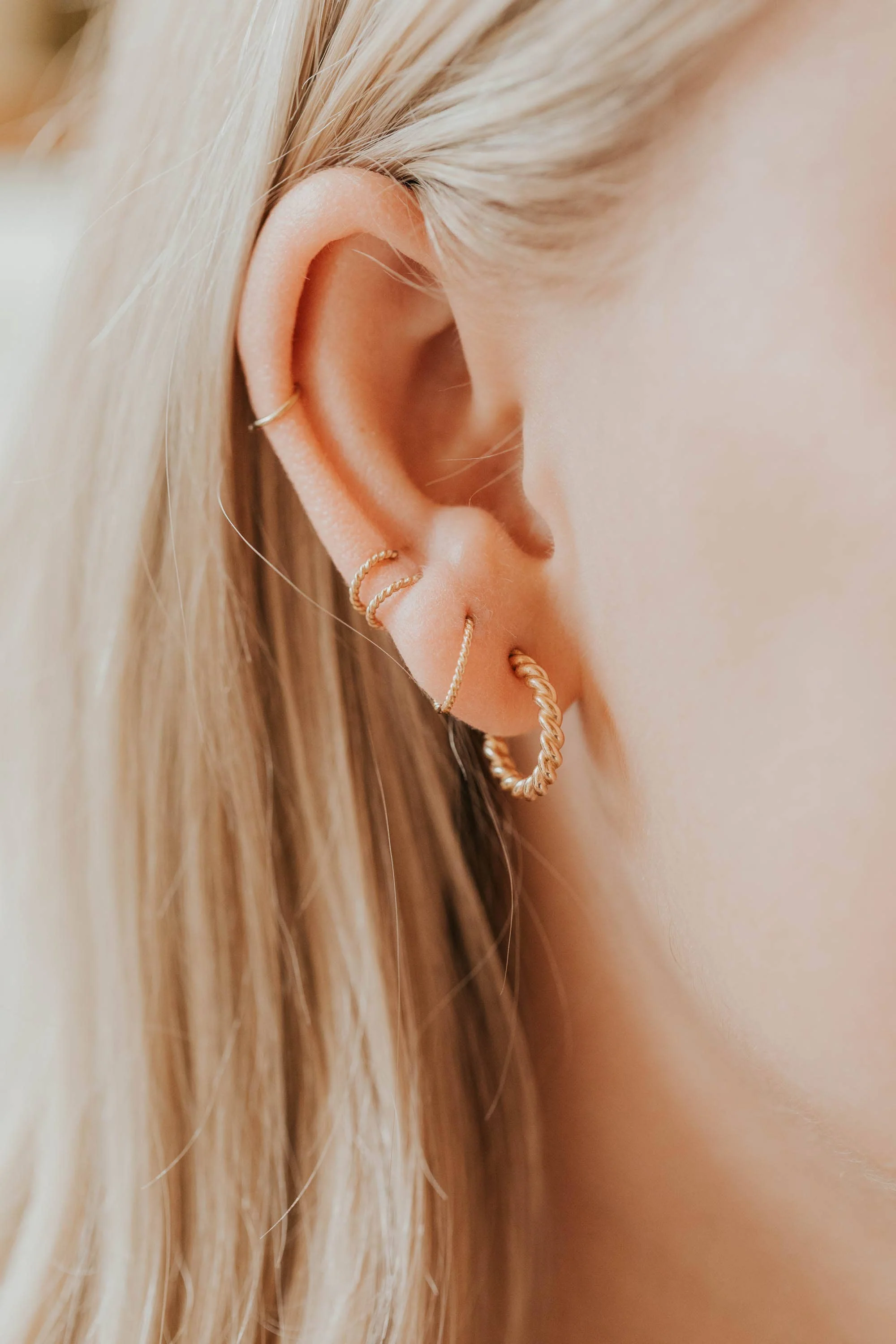 Hello Adorn - Tiny Hoops Sterling Silver - 7mm - Image 7