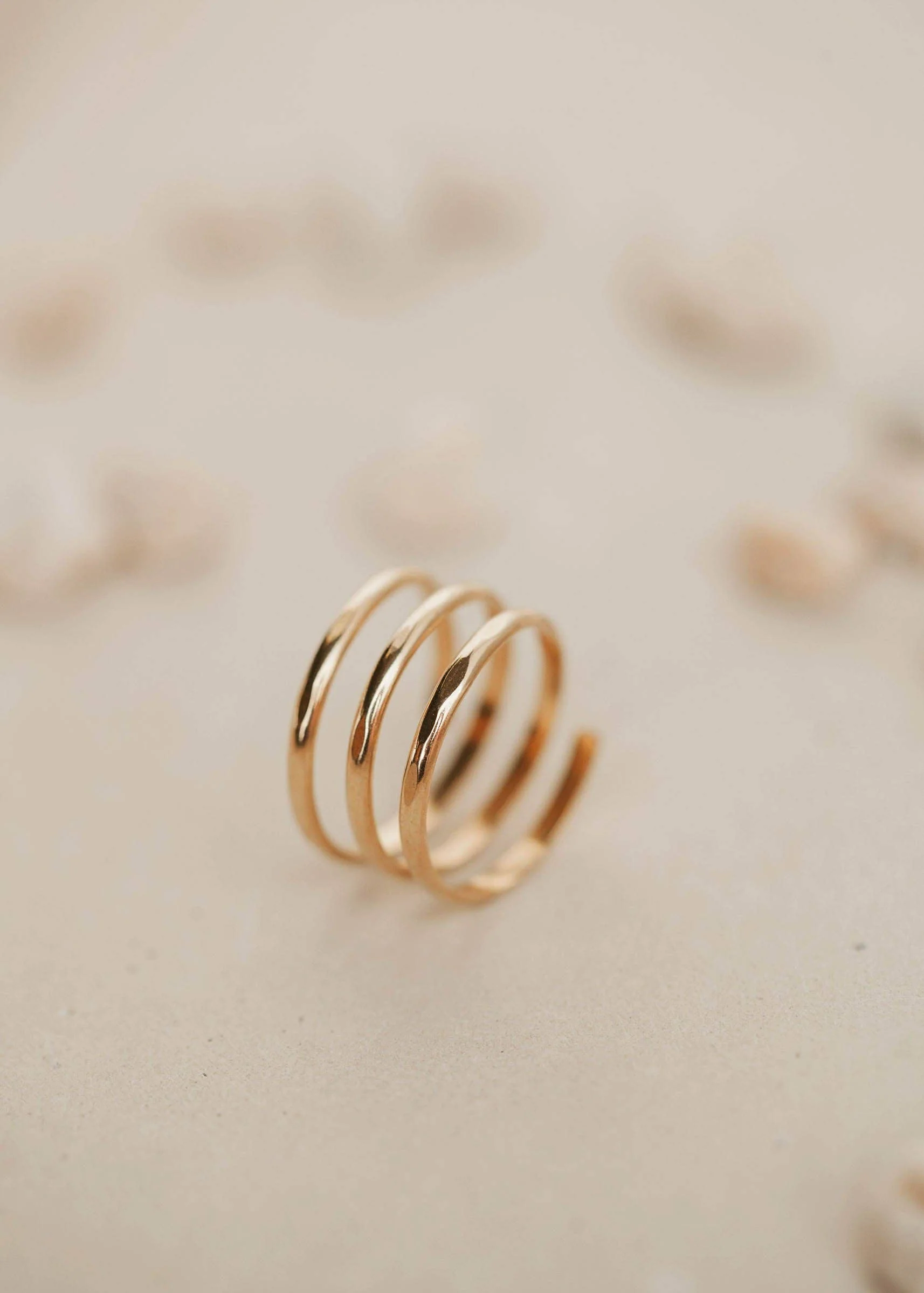 Hello Adorn - Triple Wrap Ring - 14k Gold Fill - Image 3