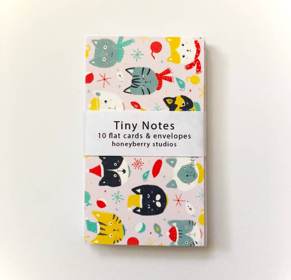 Honeyberry Studios - Winter Kitties Tiny Notes - Image 2