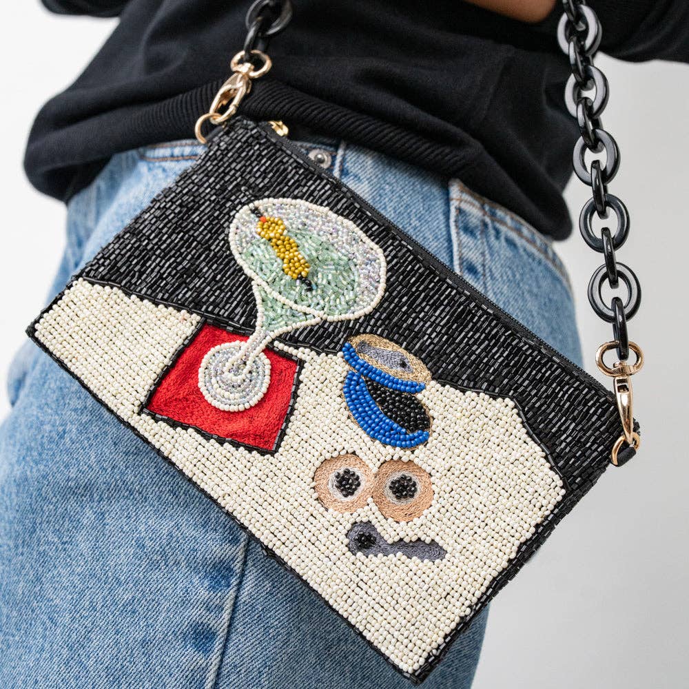 INK + ALLOY - Elenor Martini + Caviar Beaded Bag - Image 3