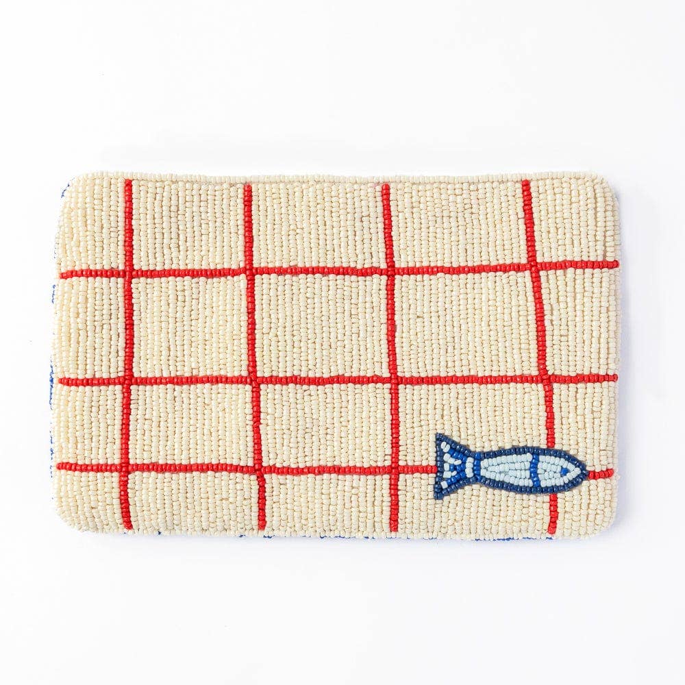 INK + ALLOY - Leila Sardine Bead Clutch With Strap - Image 3