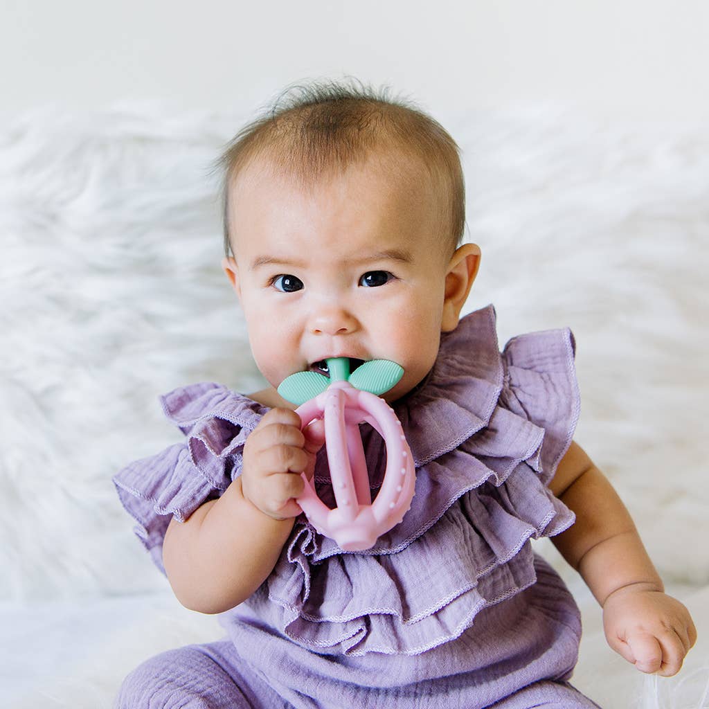 Itzy Ritzy - Bitzy Biter Teething Ball- Pink - Image 4